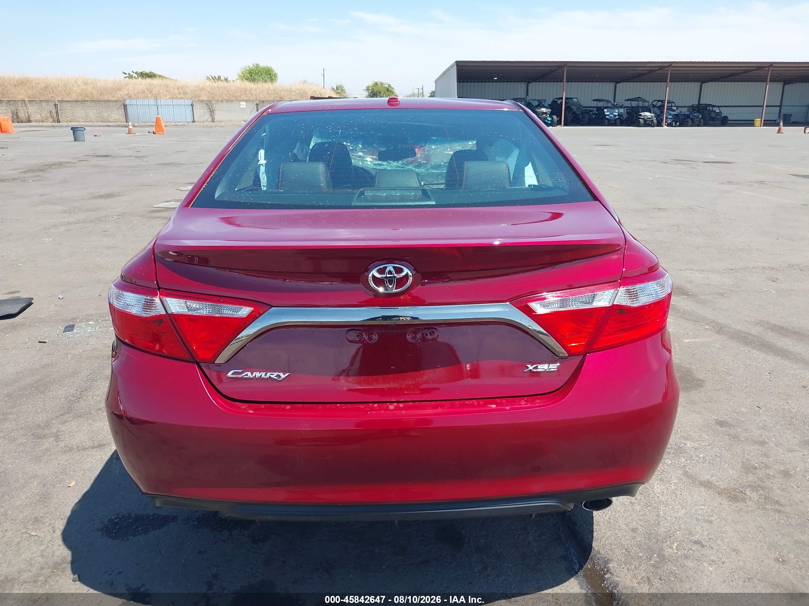 2017 Toyota Camry Xse Red vin: 4T1BF1FK4HU752712