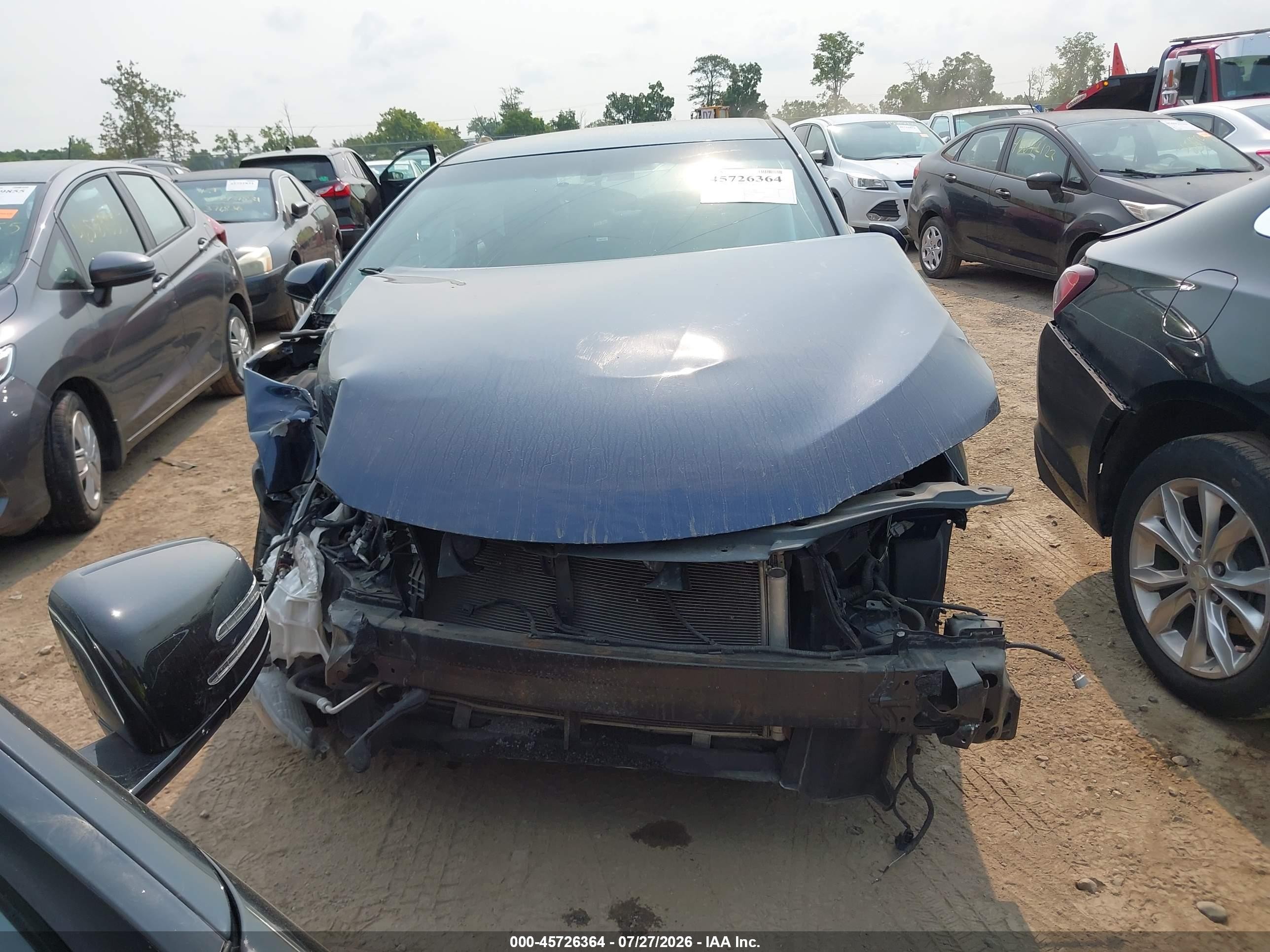 2017 Toyota Camry Le Dark Blue vin: 4T1BF1FK4HU759174