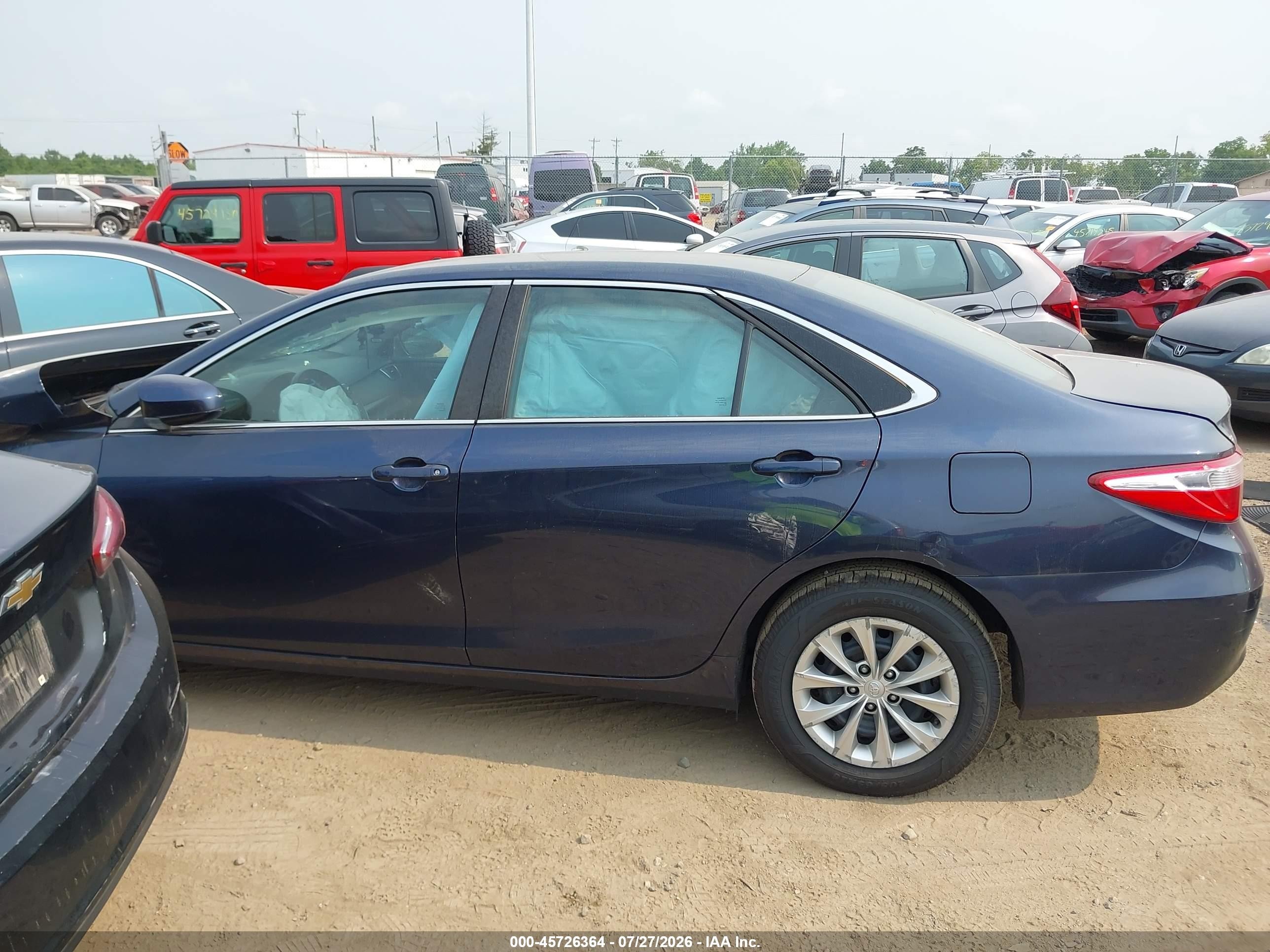 2017 Toyota Camry Le Dark Blue vin: 4T1BF1FK4HU759174