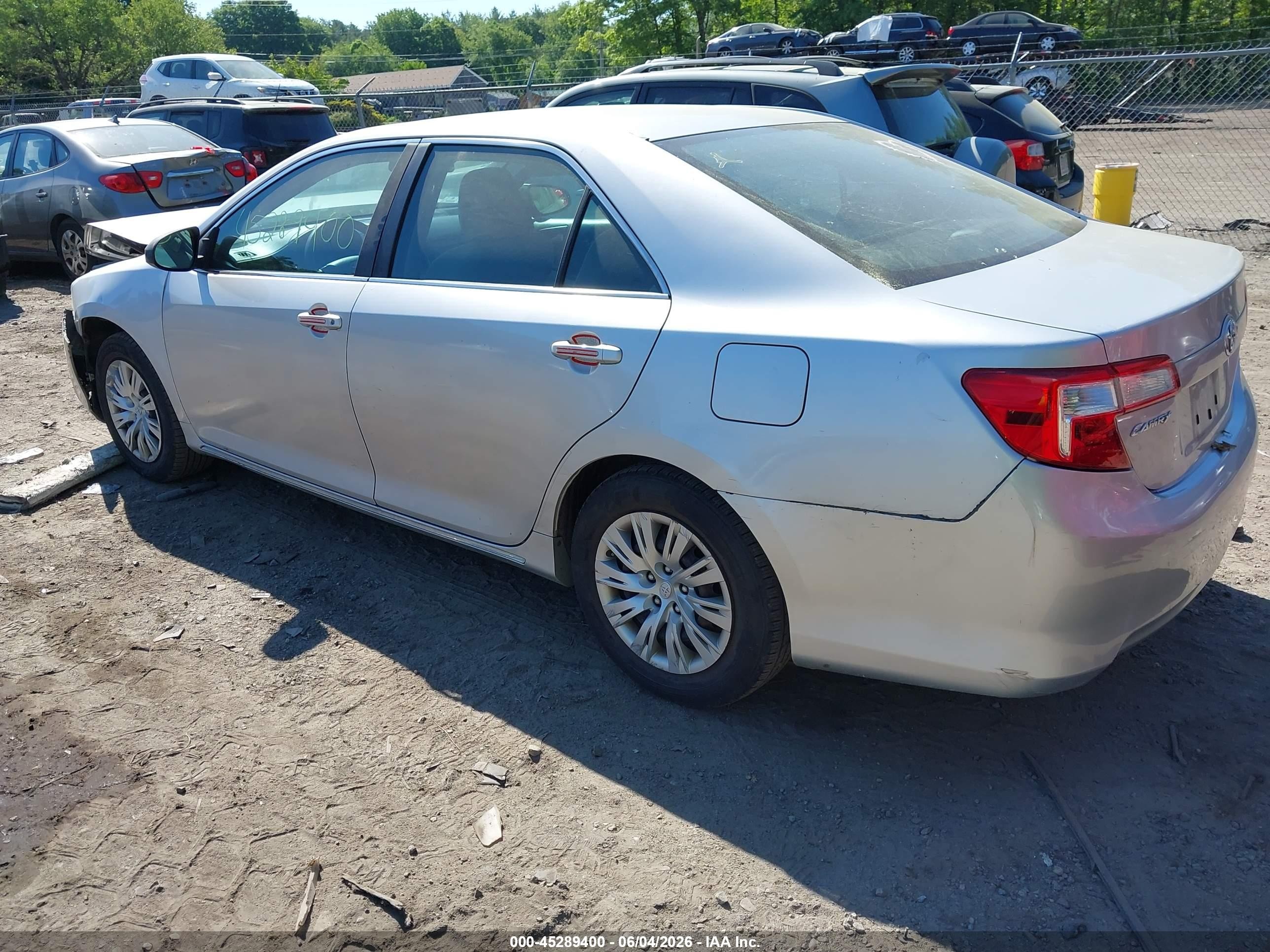 2012 Toyota Camry Le Silver vin: 4T1BF1FK5CU005600
