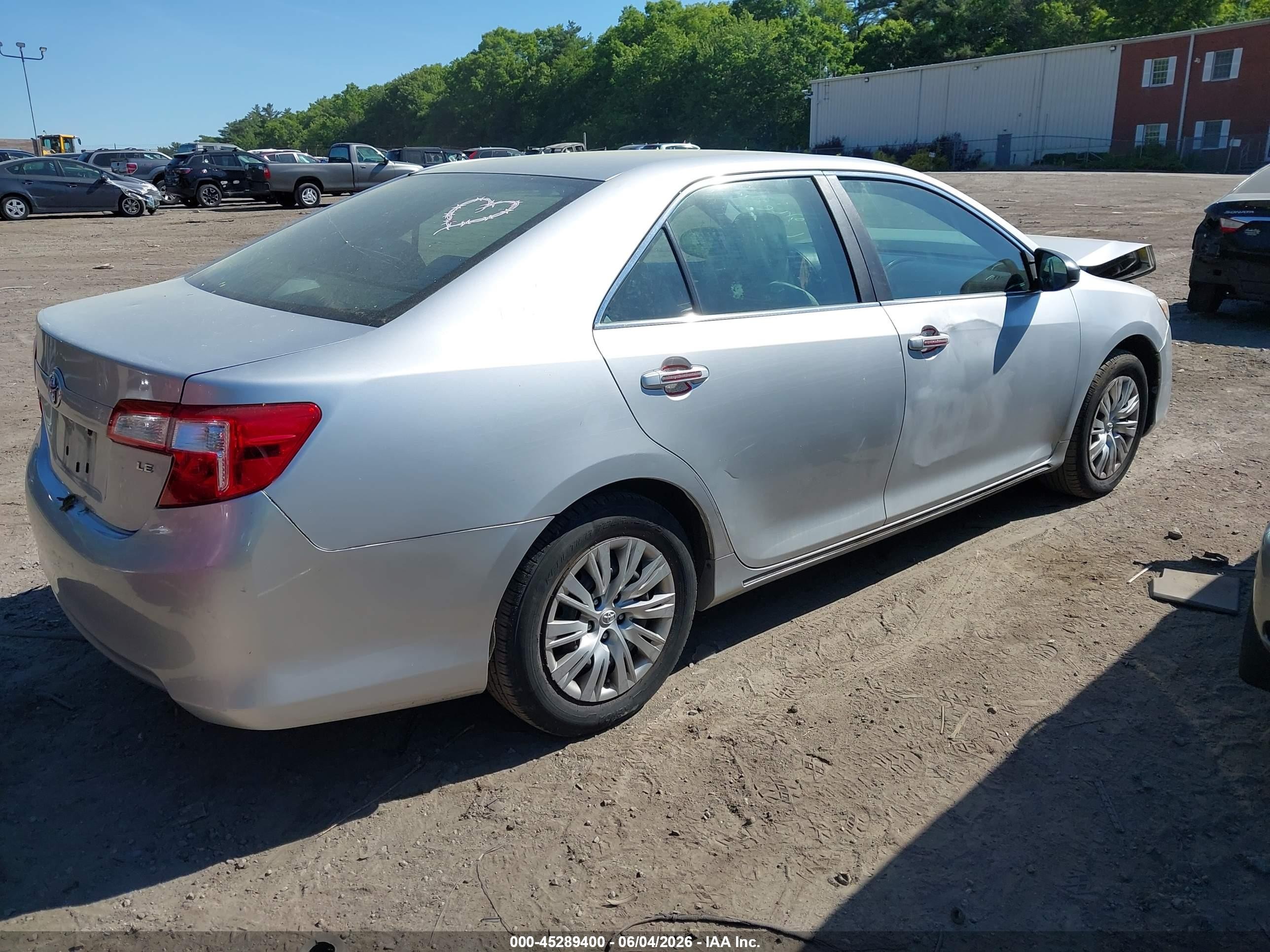2012 Toyota Camry Le Silver vin: 4T1BF1FK5CU005600