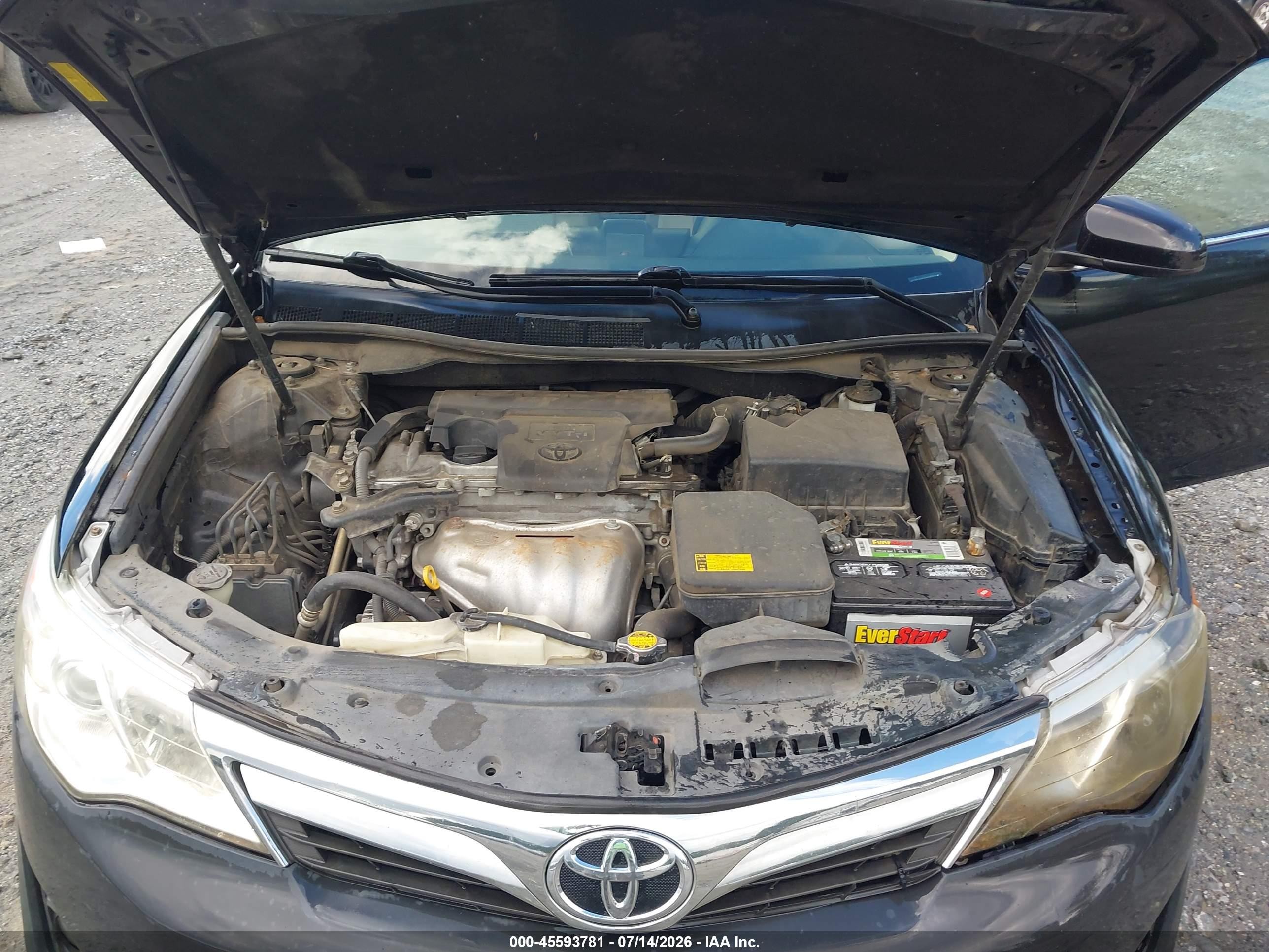 2012 Toyota Camry Le Black vin: 4T1BF1FK5CU006259
