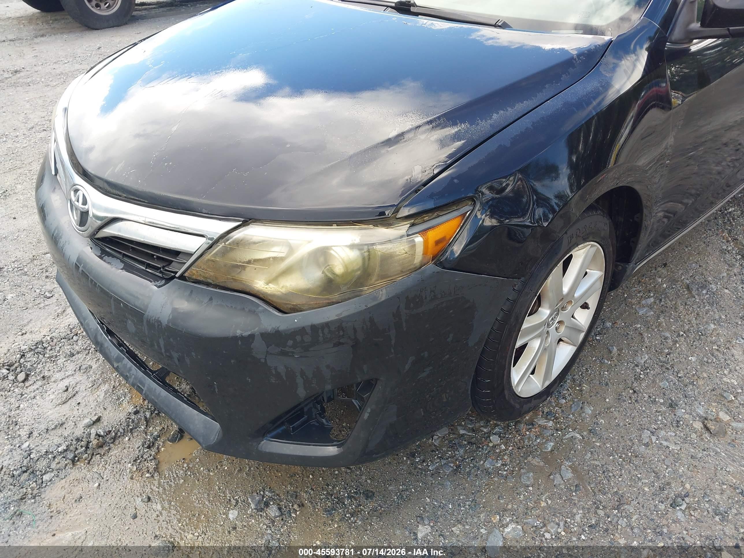 2012 Toyota Camry Le Black vin: 4T1BF1FK5CU006259