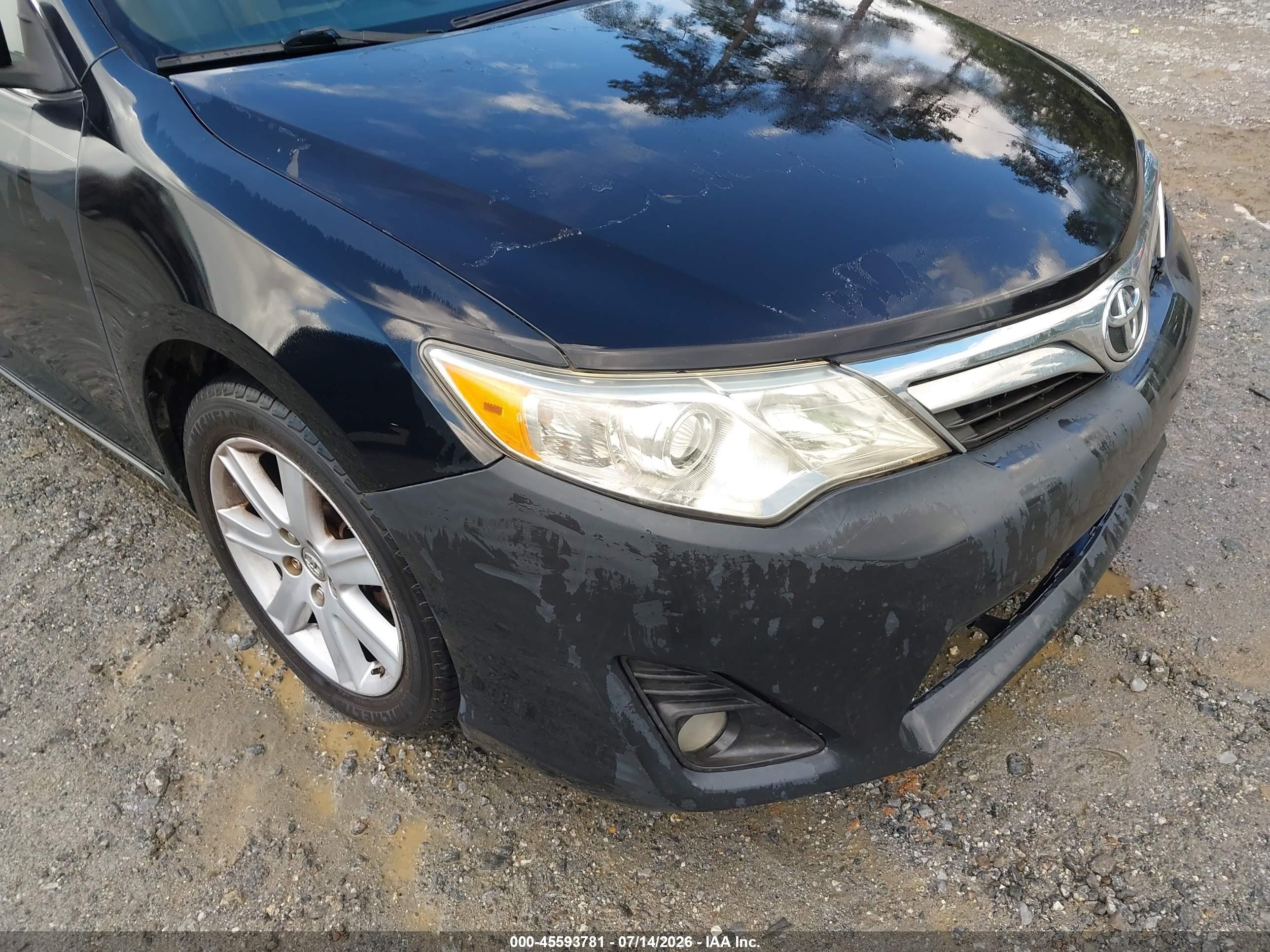2012 Toyota Camry Le Black vin: 4T1BF1FK5CU006259