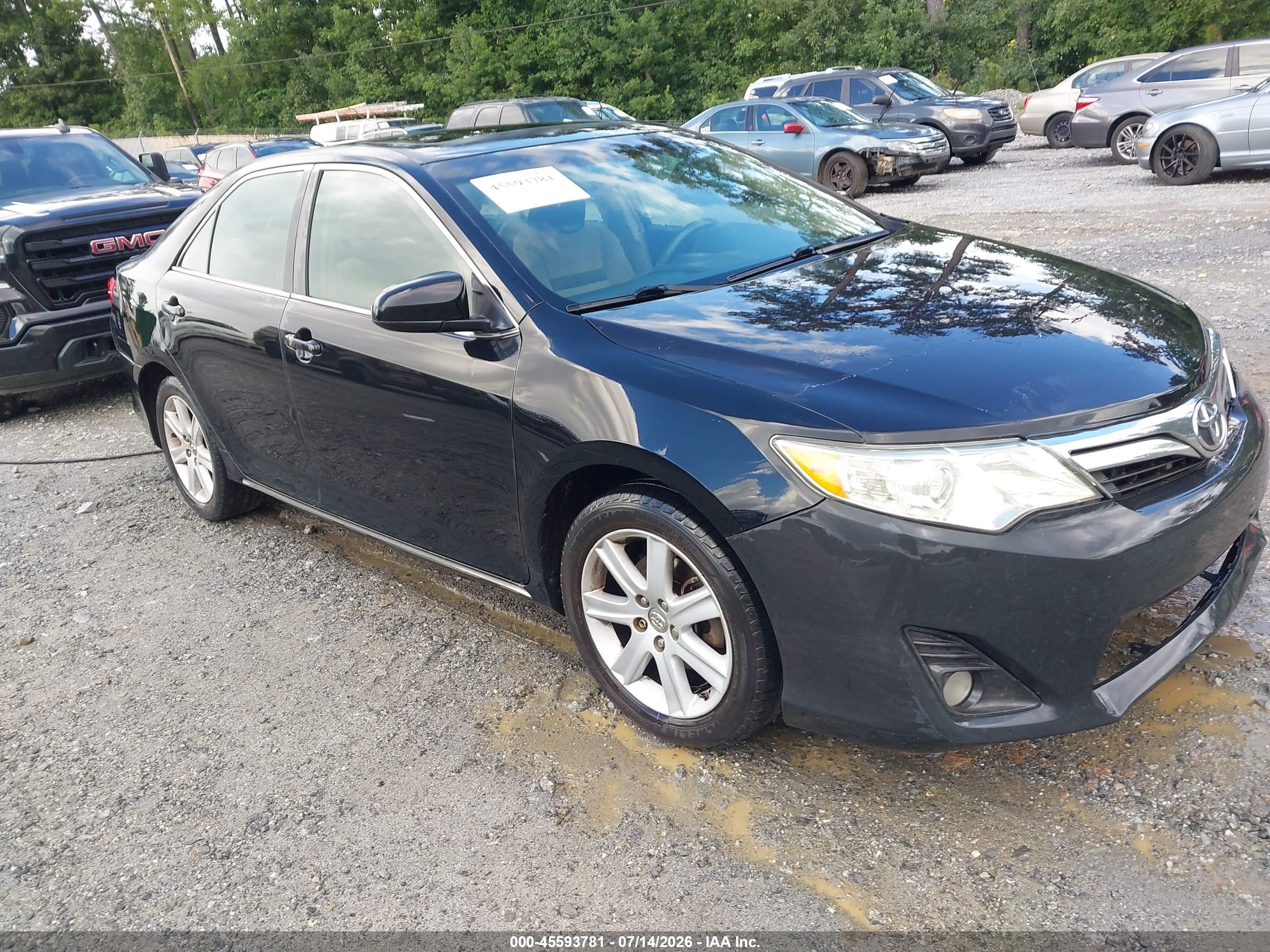 2012 Toyota Camry Le Black vin: 4T1BF1FK5CU006259