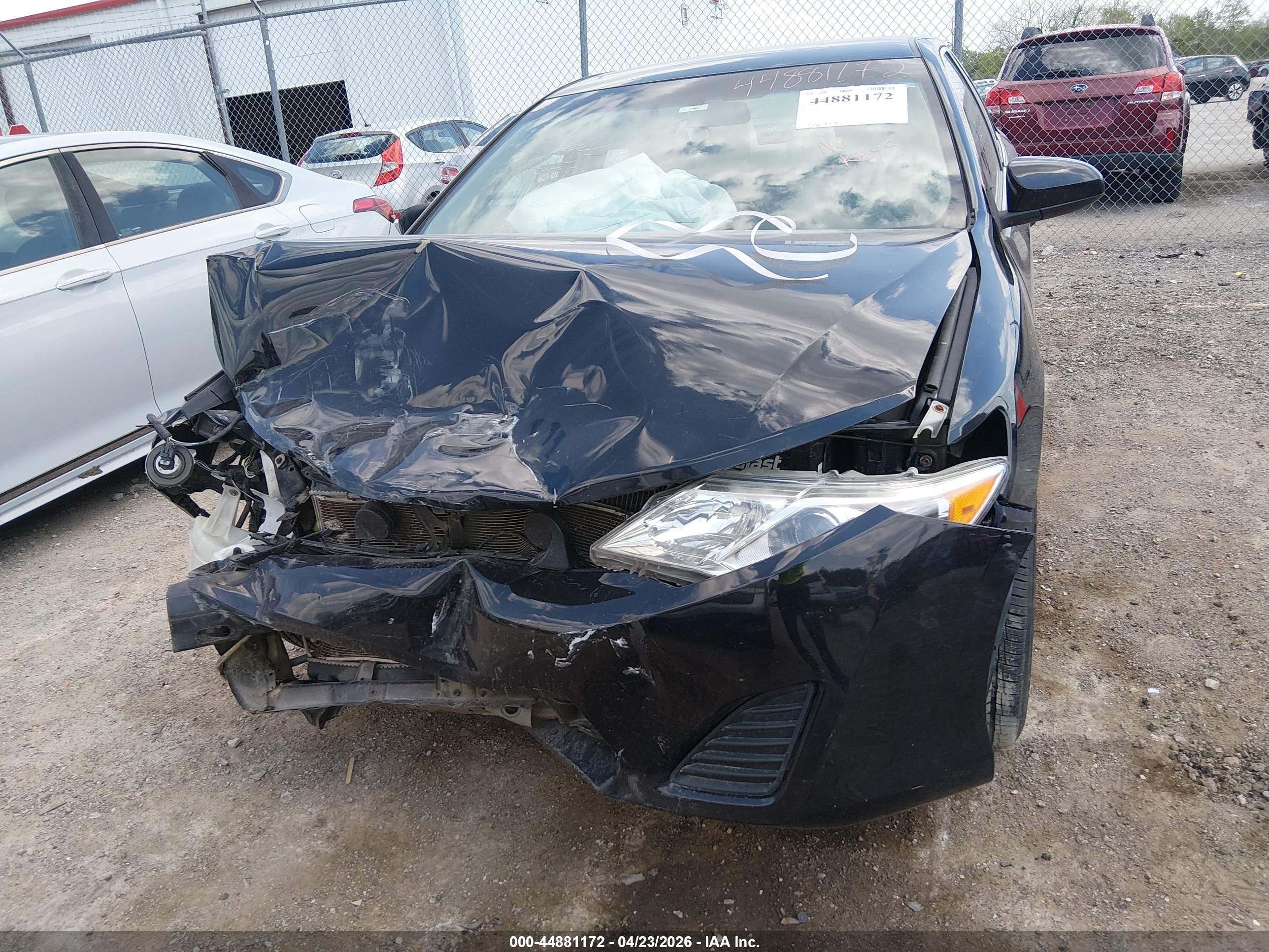 2012 Toyota Camry Le Black vin: 4T1BF1FK5CU012224