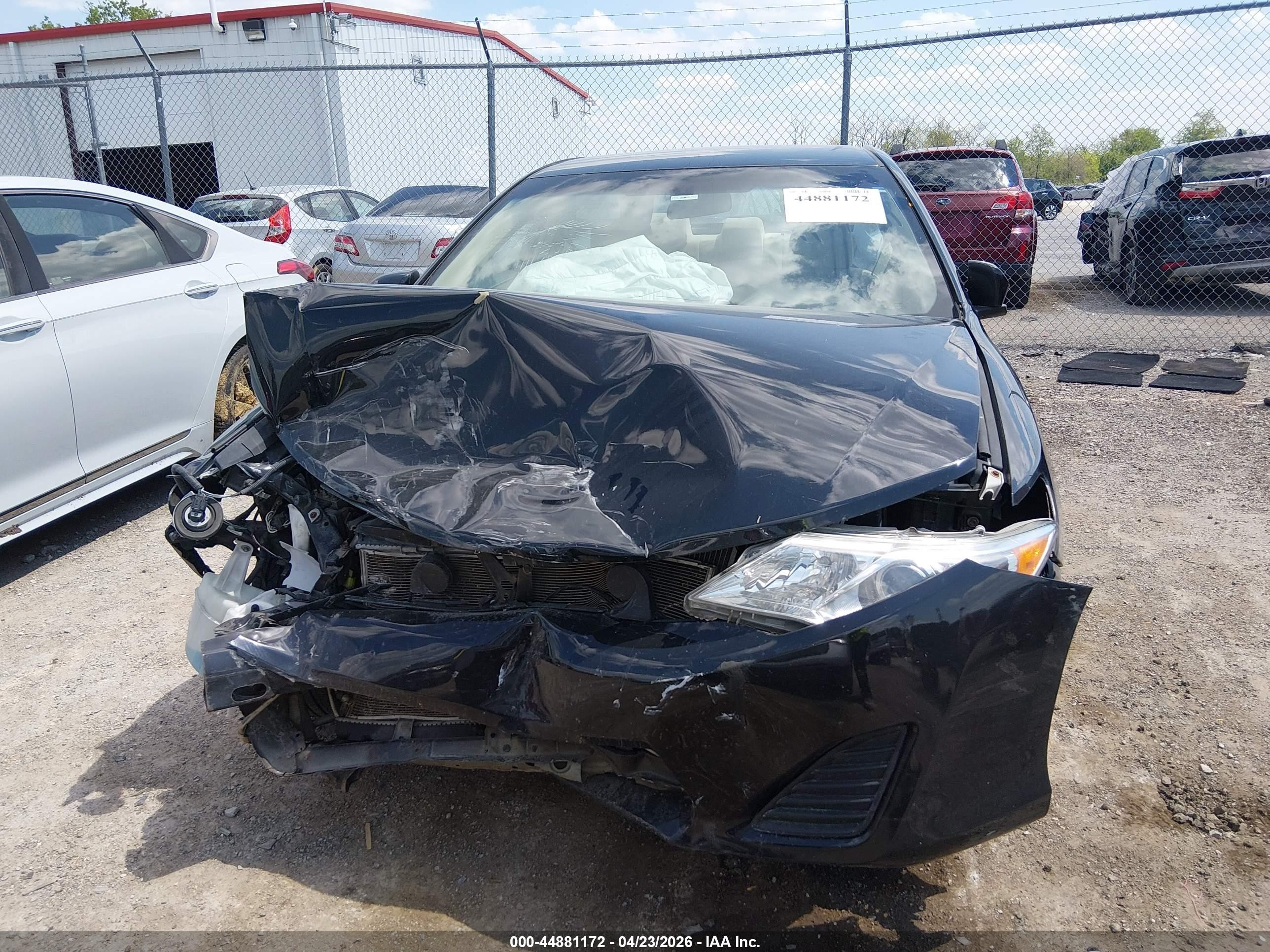 2012 Toyota Camry Le Black vin: 4T1BF1FK5CU012224