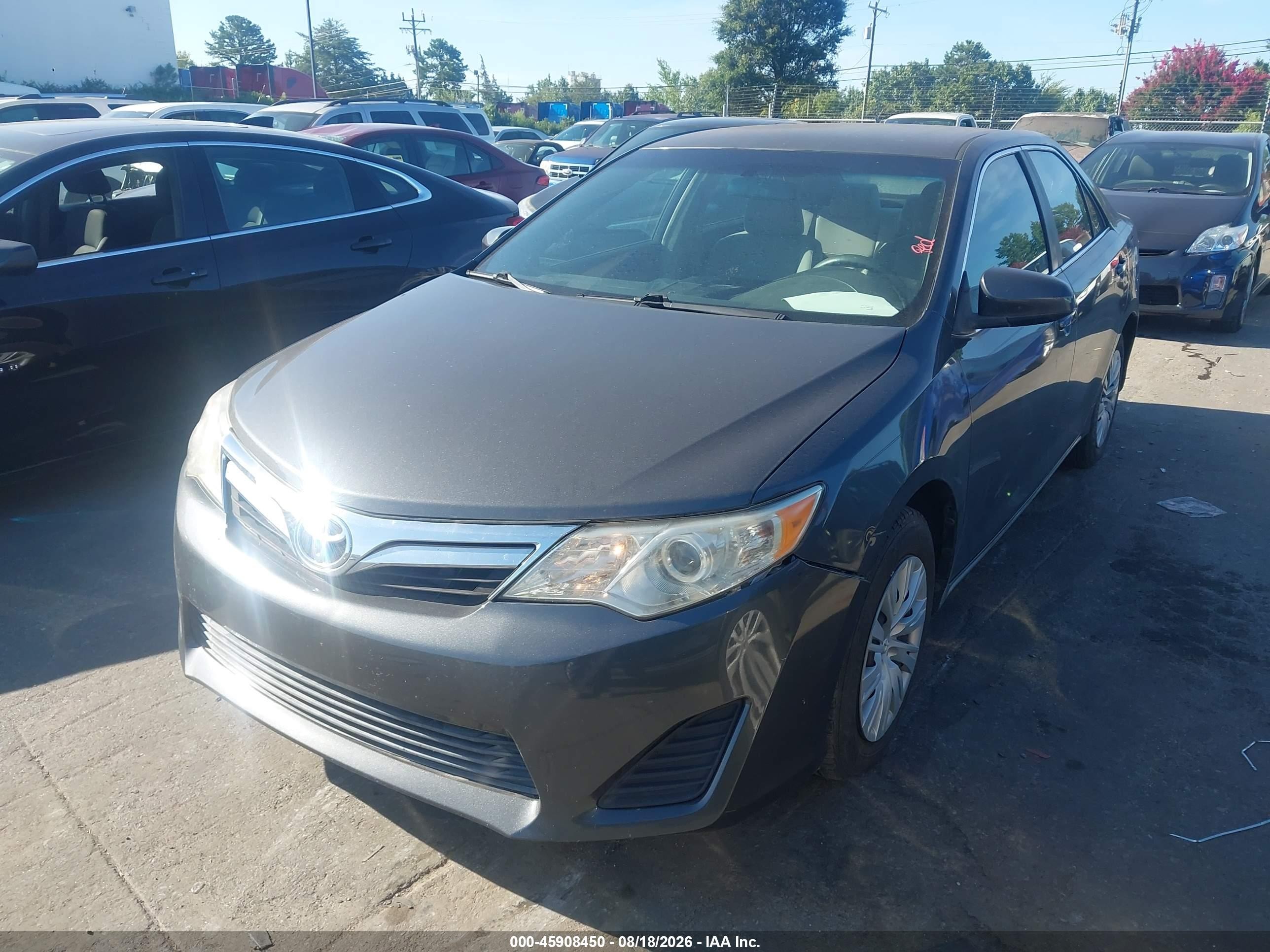 2012 Toyota Camry Le Gray vin: 4T1BF1FK5CU024762