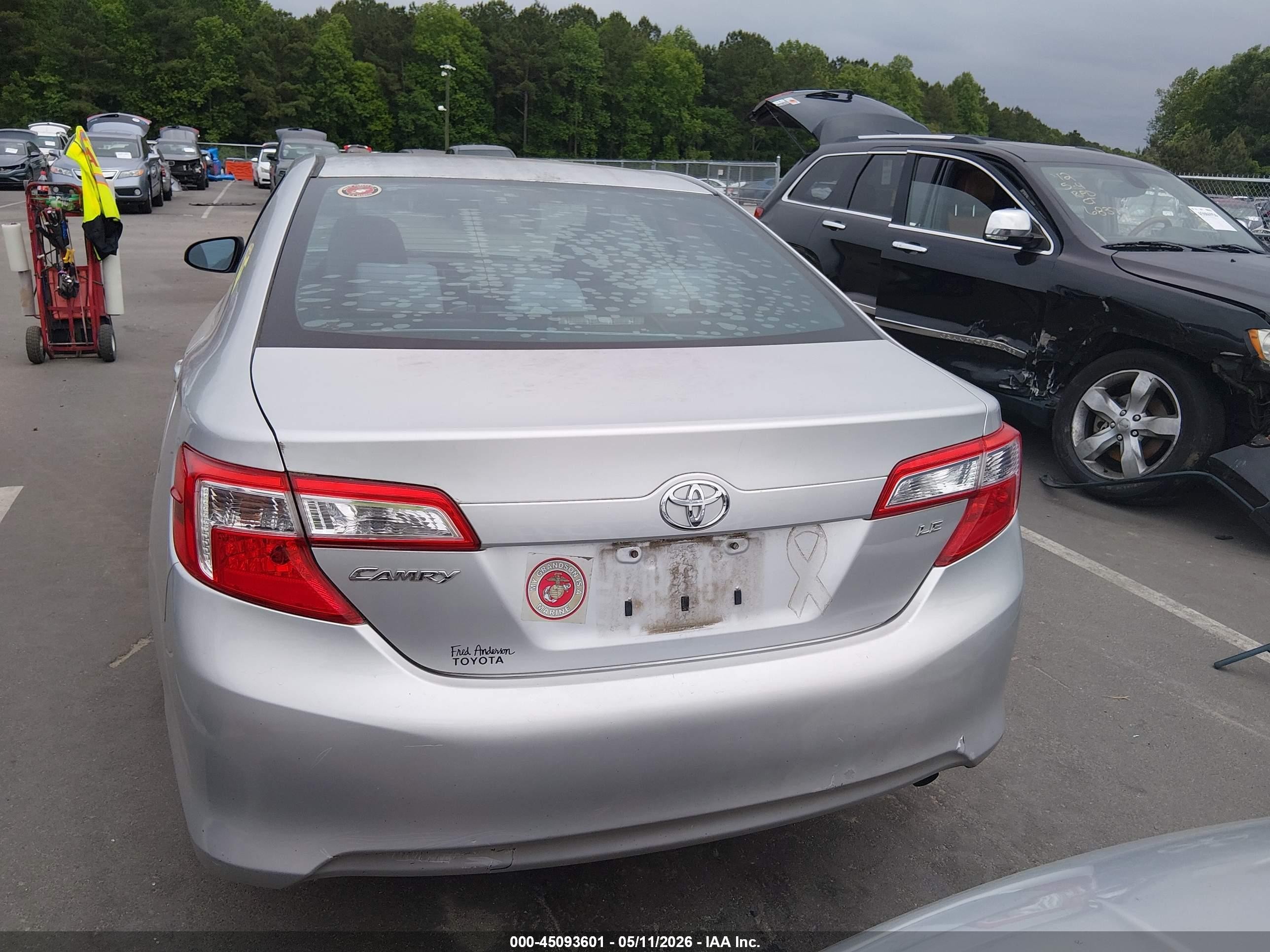 2012 Toyota Camry Le Silver vin: 4T1BF1FK5CU024888