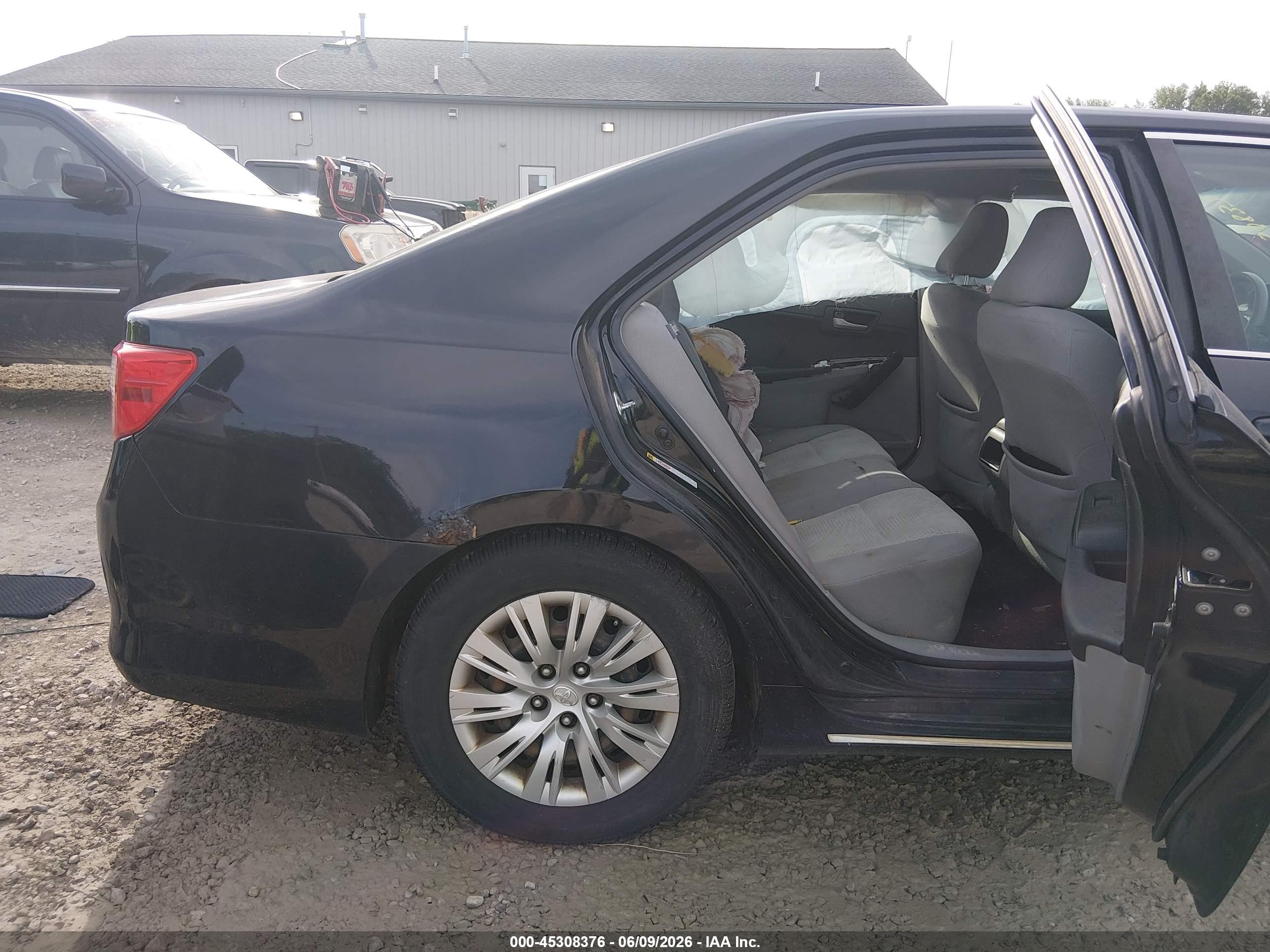 2012 Toyota Camry Le Black vin: 4T1BF1FK5CU031422