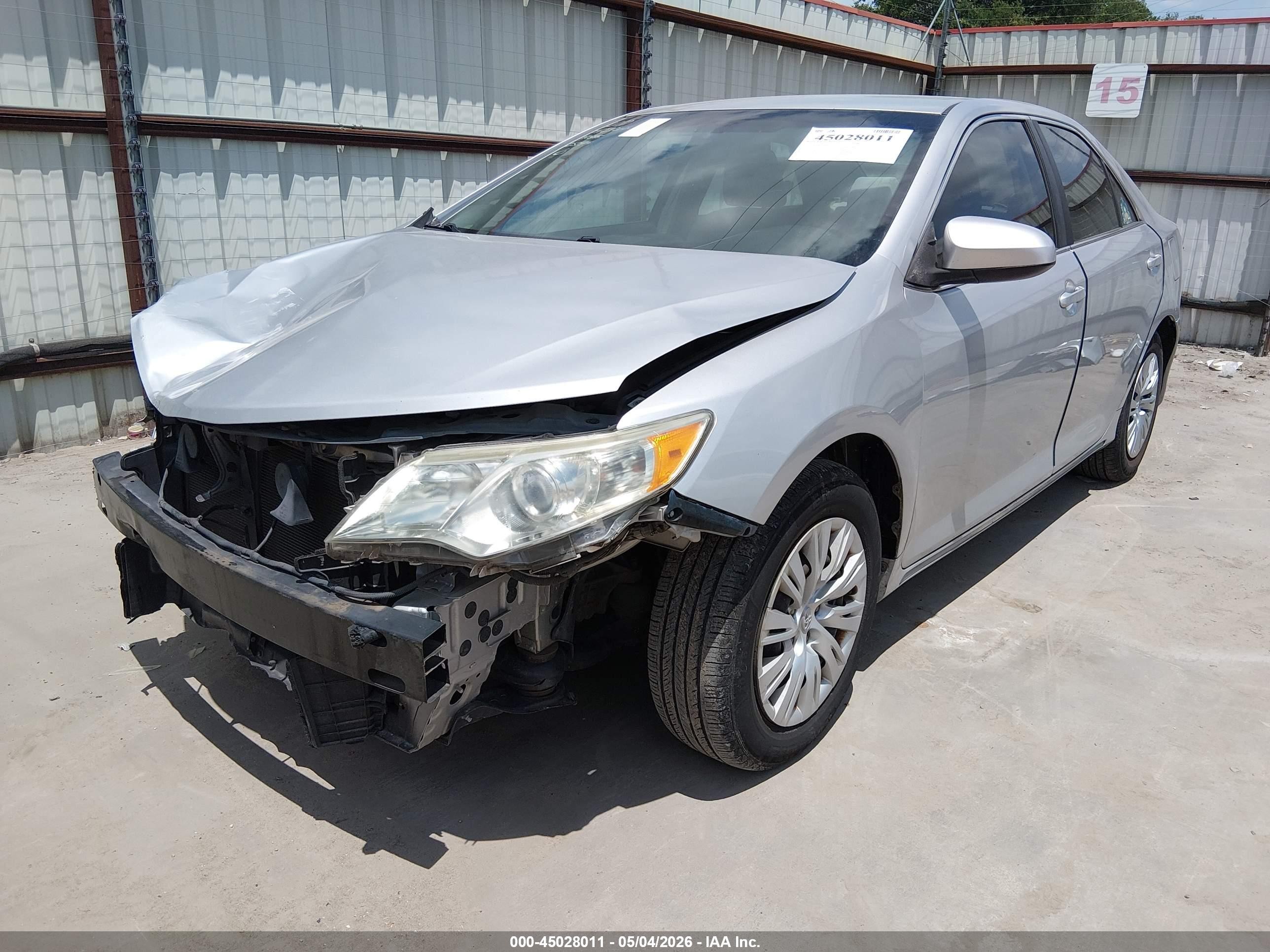 2012 Toyota Camry Le Silver vin: 4T1BF1FK5CU040671