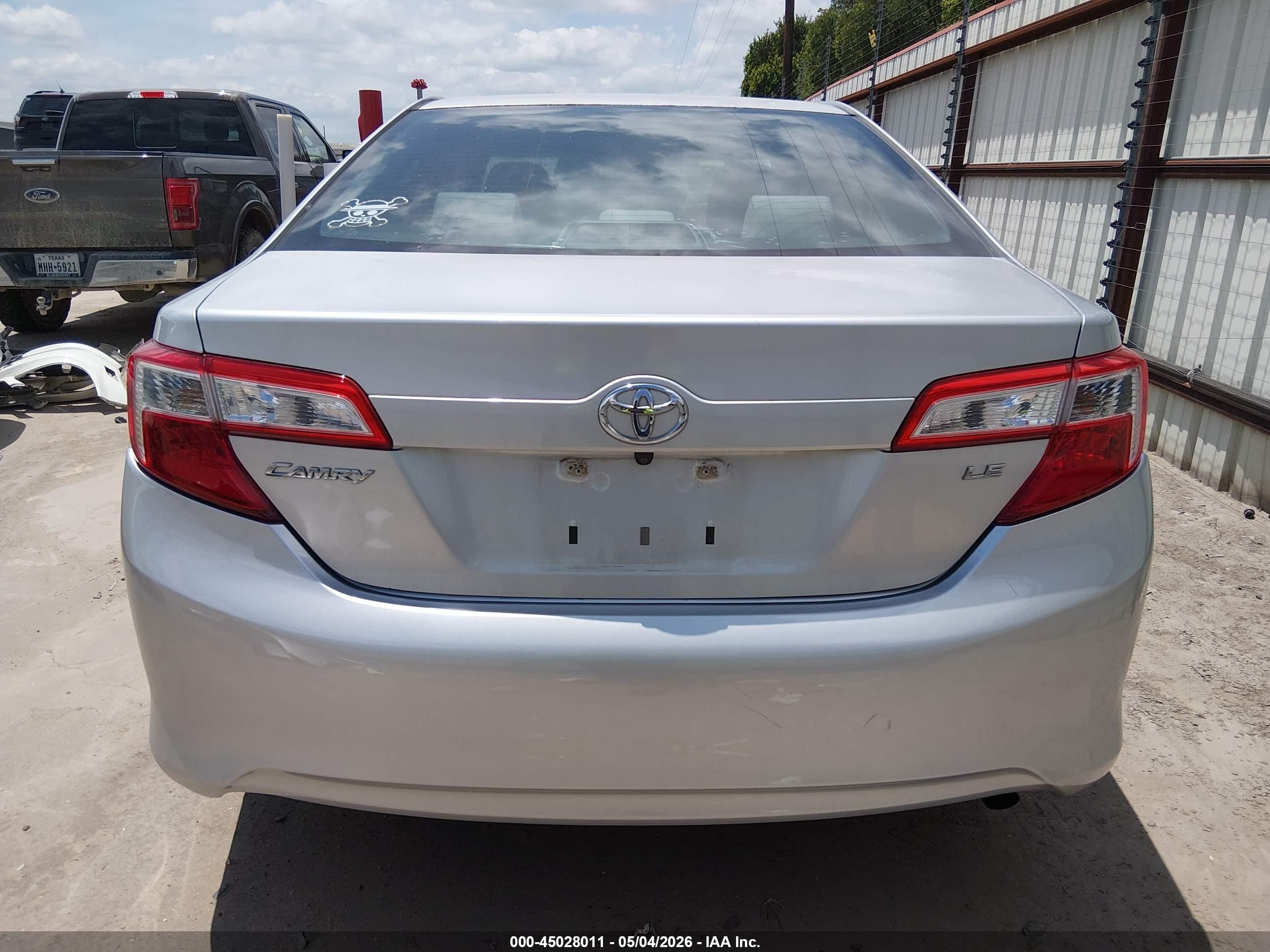 2012 Toyota Camry Le Silver vin: 4T1BF1FK5CU040671