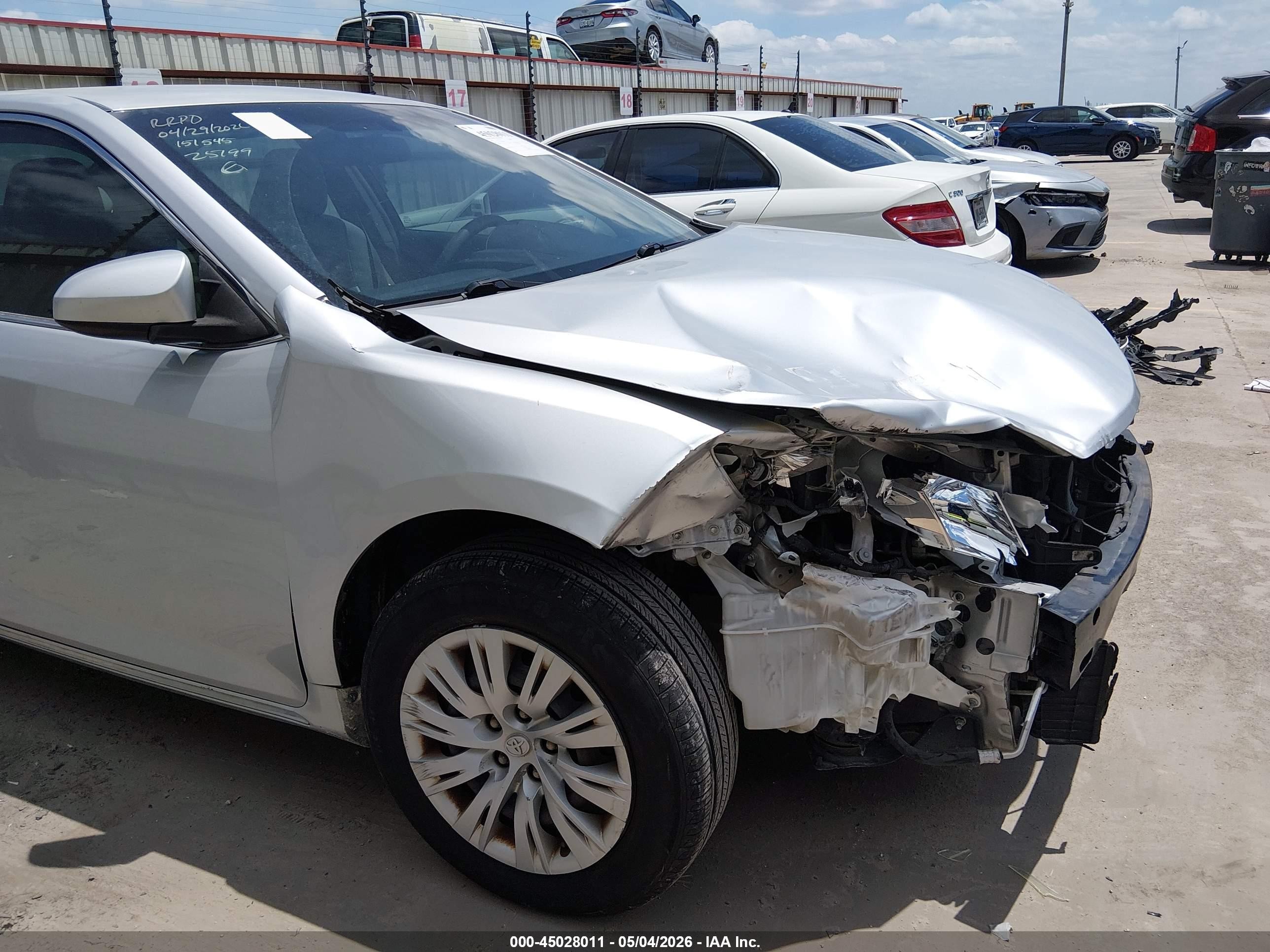2012 Toyota Camry Le Silver vin: 4T1BF1FK5CU040671