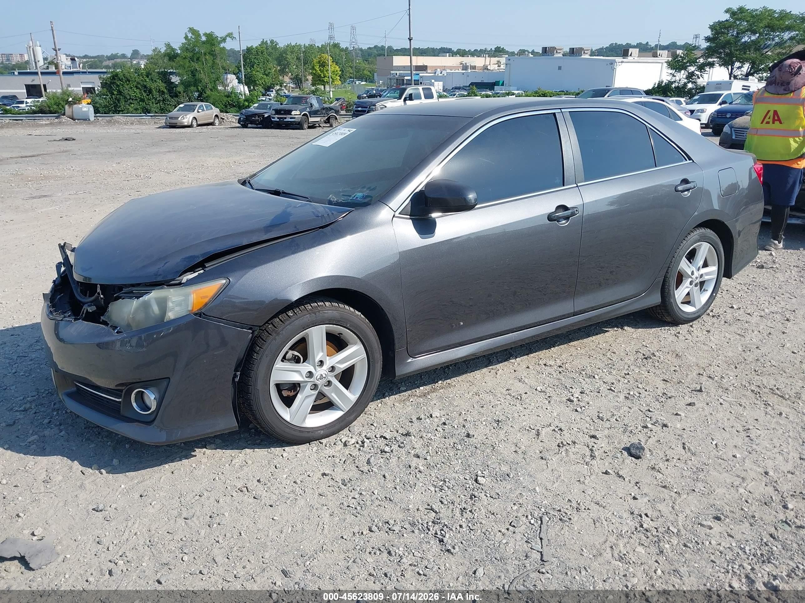 2012 Toyota Camry Se Gray vin: 4T1BF1FK5CU044980