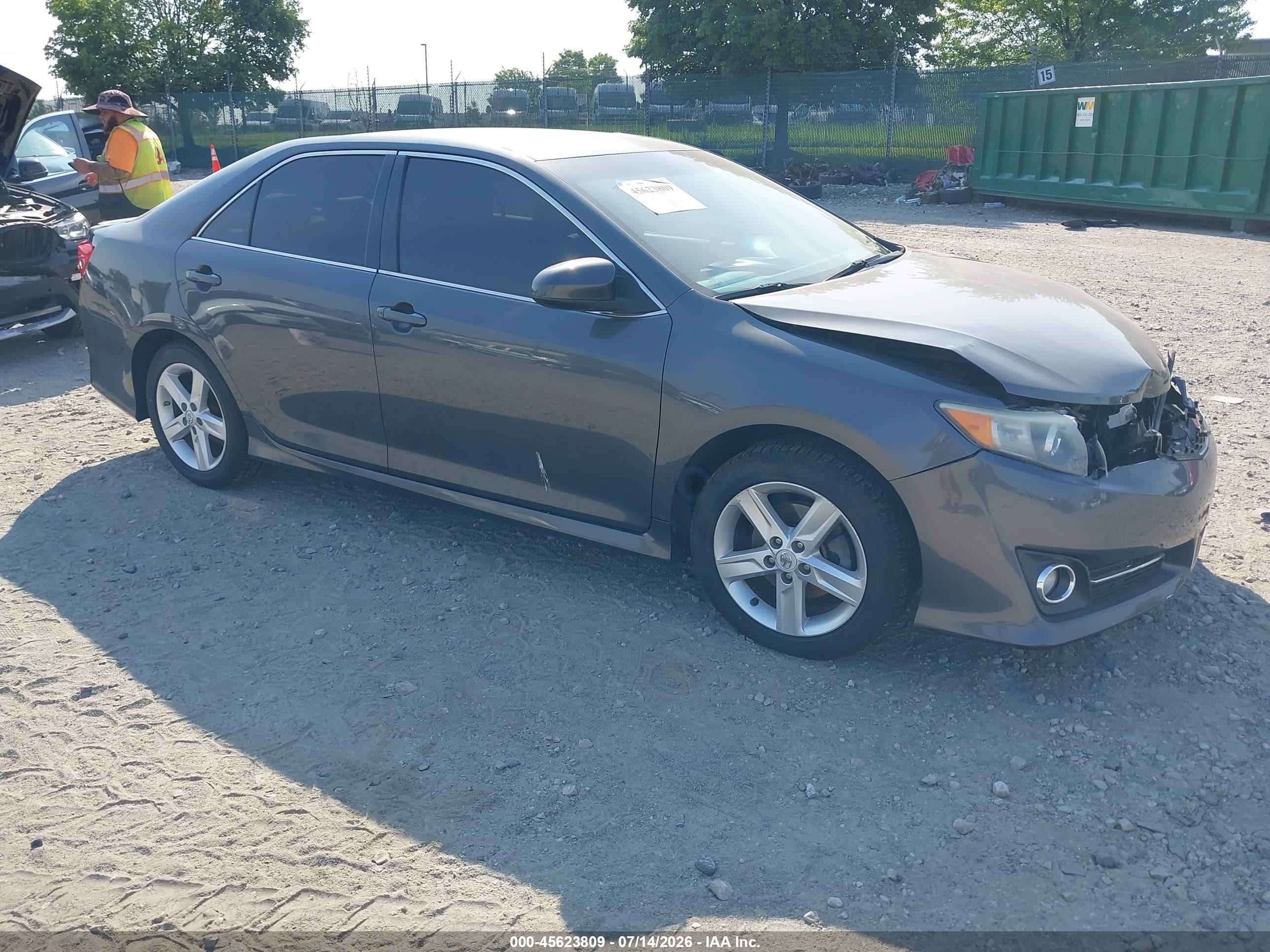2012 Toyota Camry Se Gray vin: 4T1BF1FK5CU044980