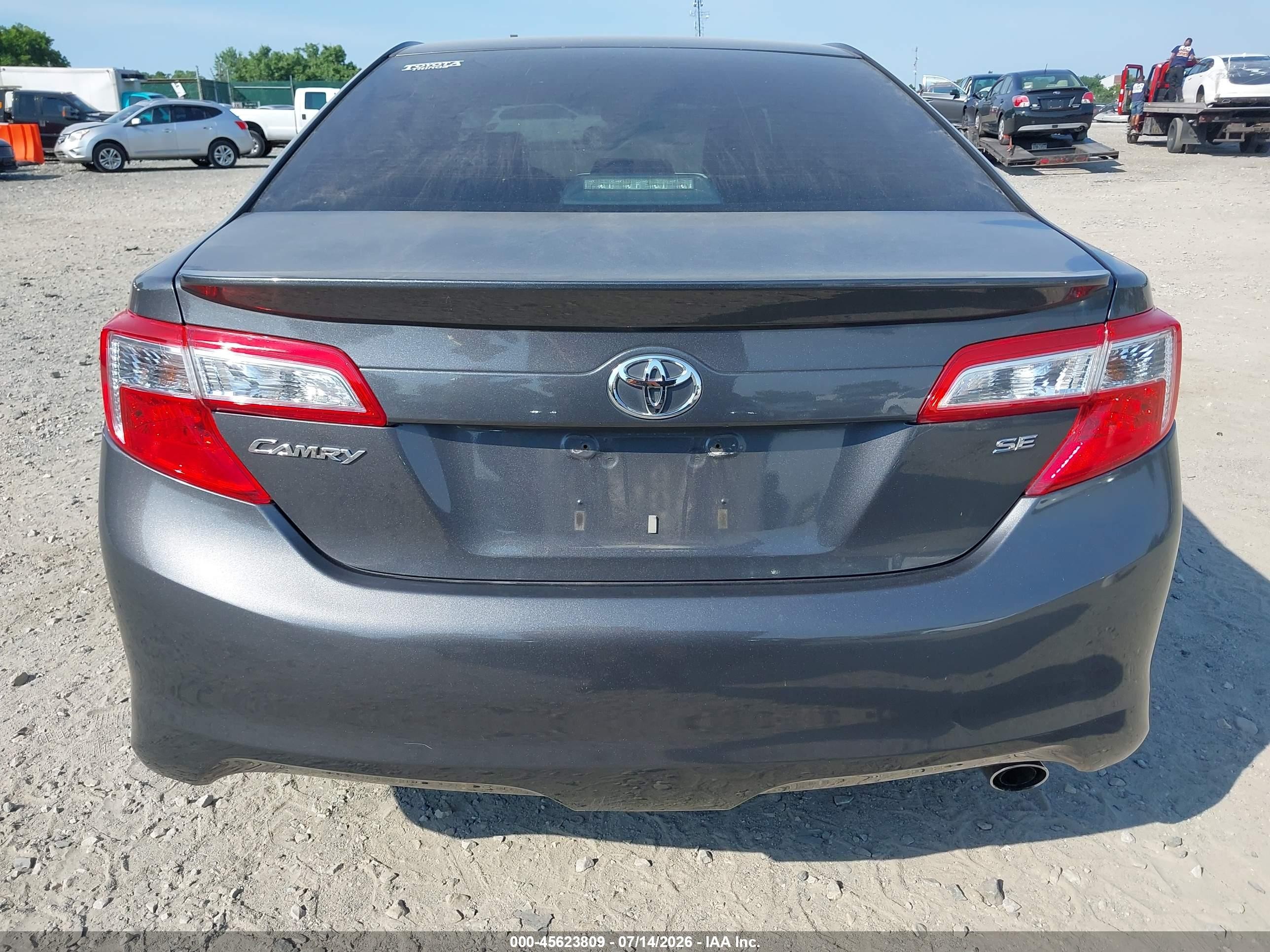 2012 Toyota Camry Se Gray vin: 4T1BF1FK5CU044980