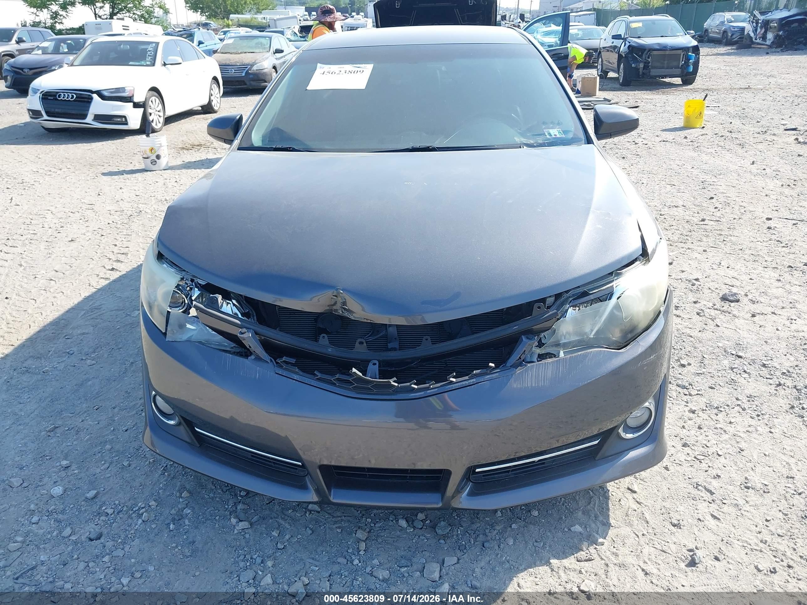 2012 Toyota Camry Se Gray vin: 4T1BF1FK5CU044980
