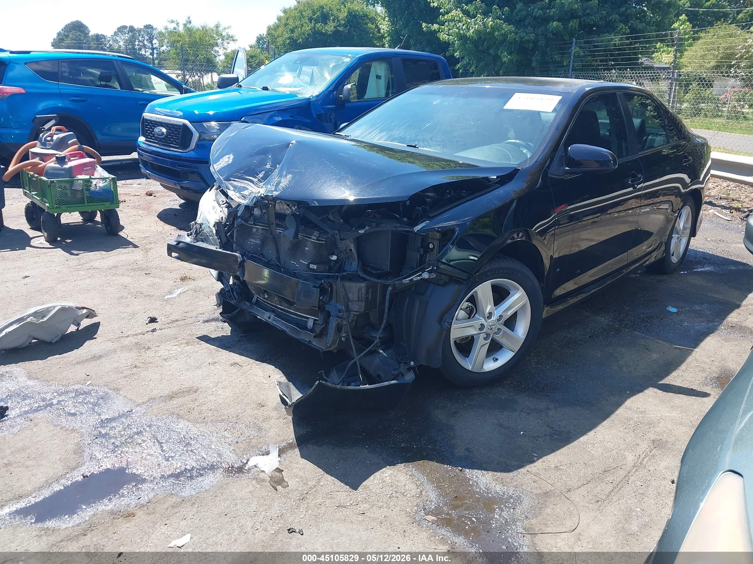 2012 Toyota Camry Se Черный vin: 4T1BF1FK5CU056403
