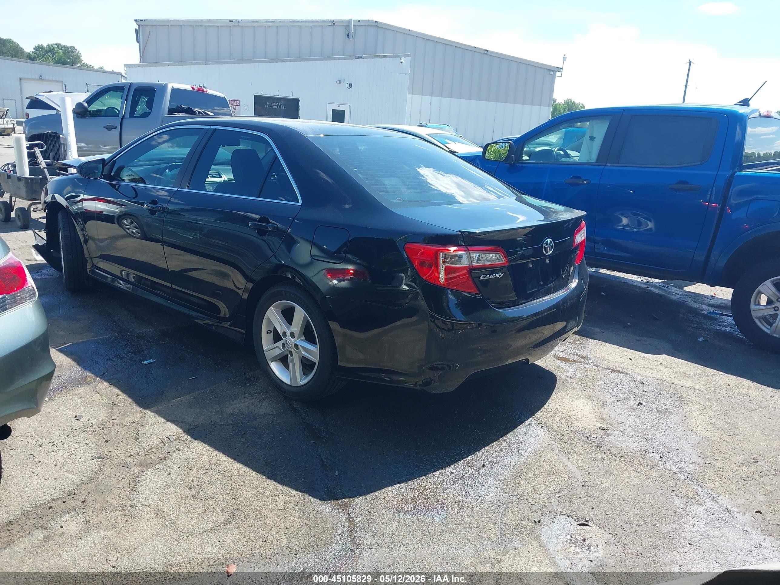 2012 Toyota Camry Se Черный vin: 4T1BF1FK5CU056403