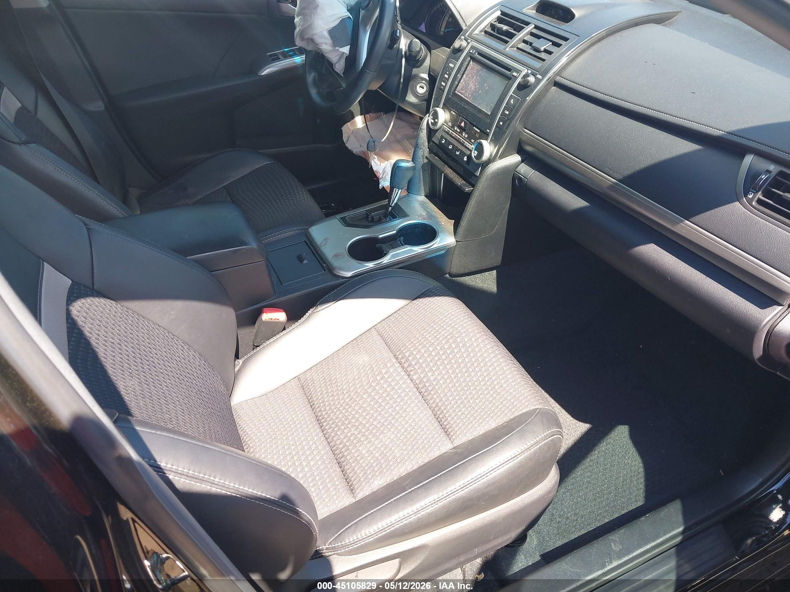 2012 Toyota Camry Se Черный vin: 4T1BF1FK5CU056403
