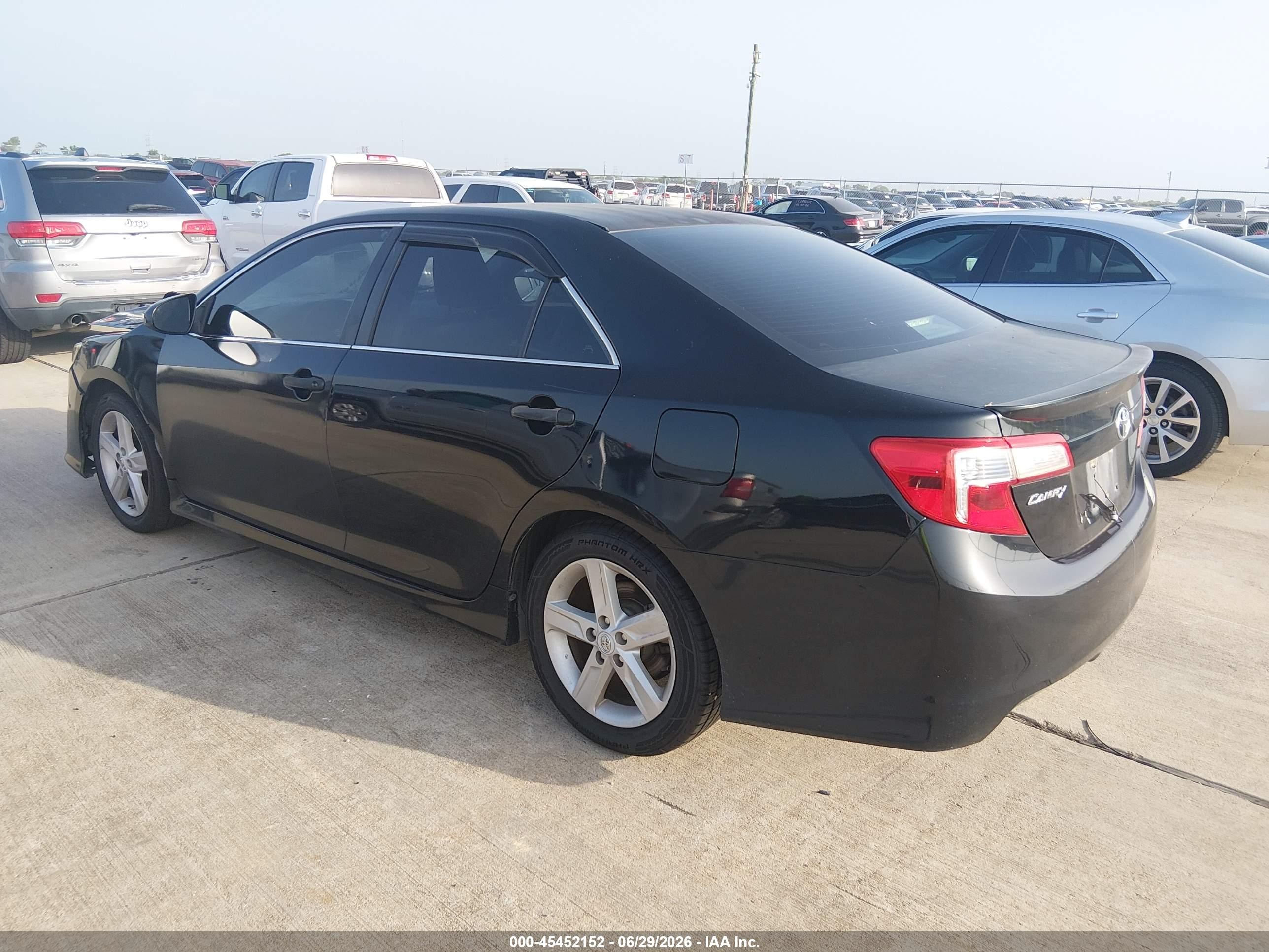 2012 Toyota Camry Se Черный vin: 4T1BF1FK5CU086016