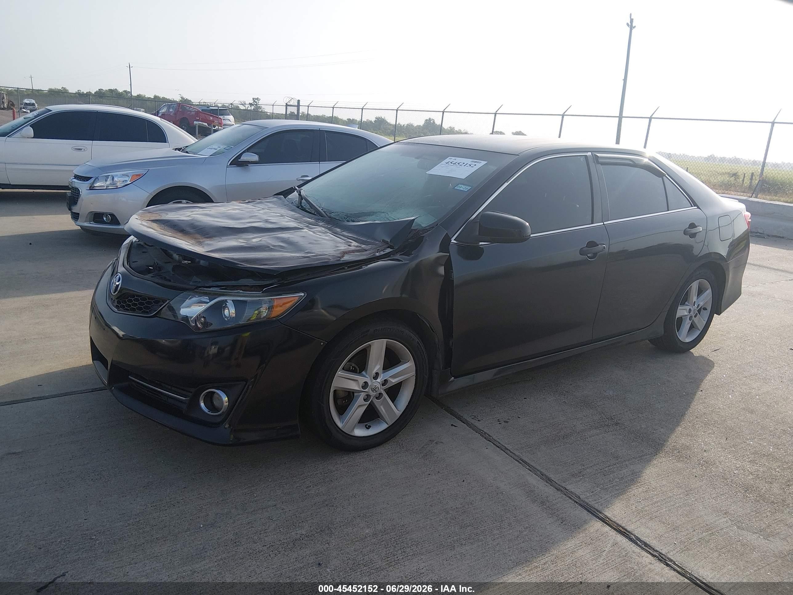 2012 Toyota Camry Se Черный vin: 4T1BF1FK5CU086016