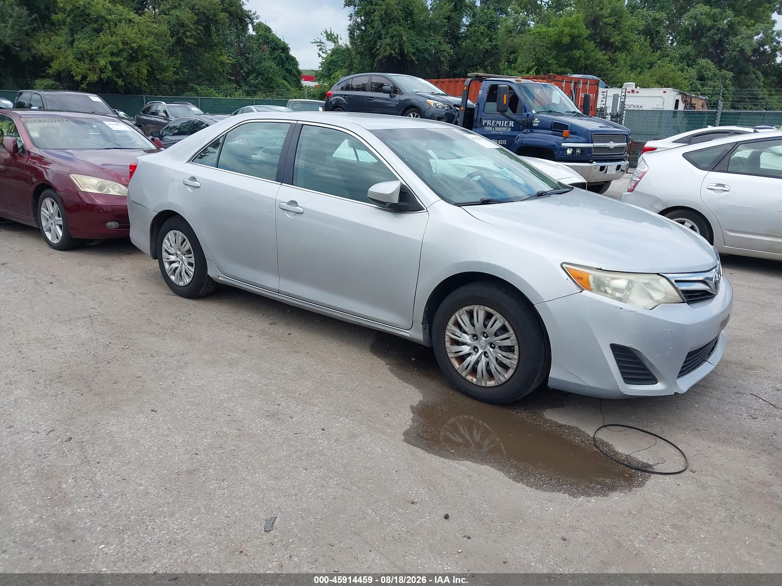2012 Toyota Camry Le Silver vin: 4T1BF1FK5CU092317