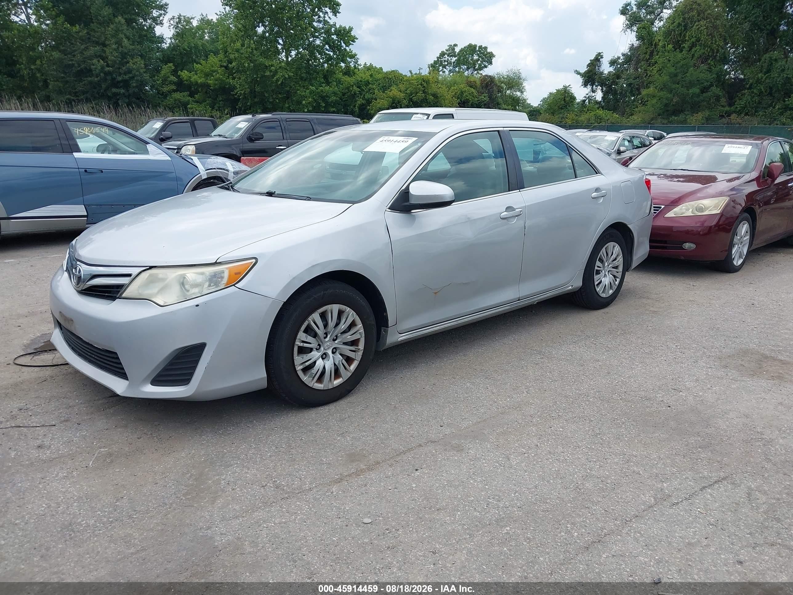 2012 Toyota Camry Le Silver vin: 4T1BF1FK5CU092317