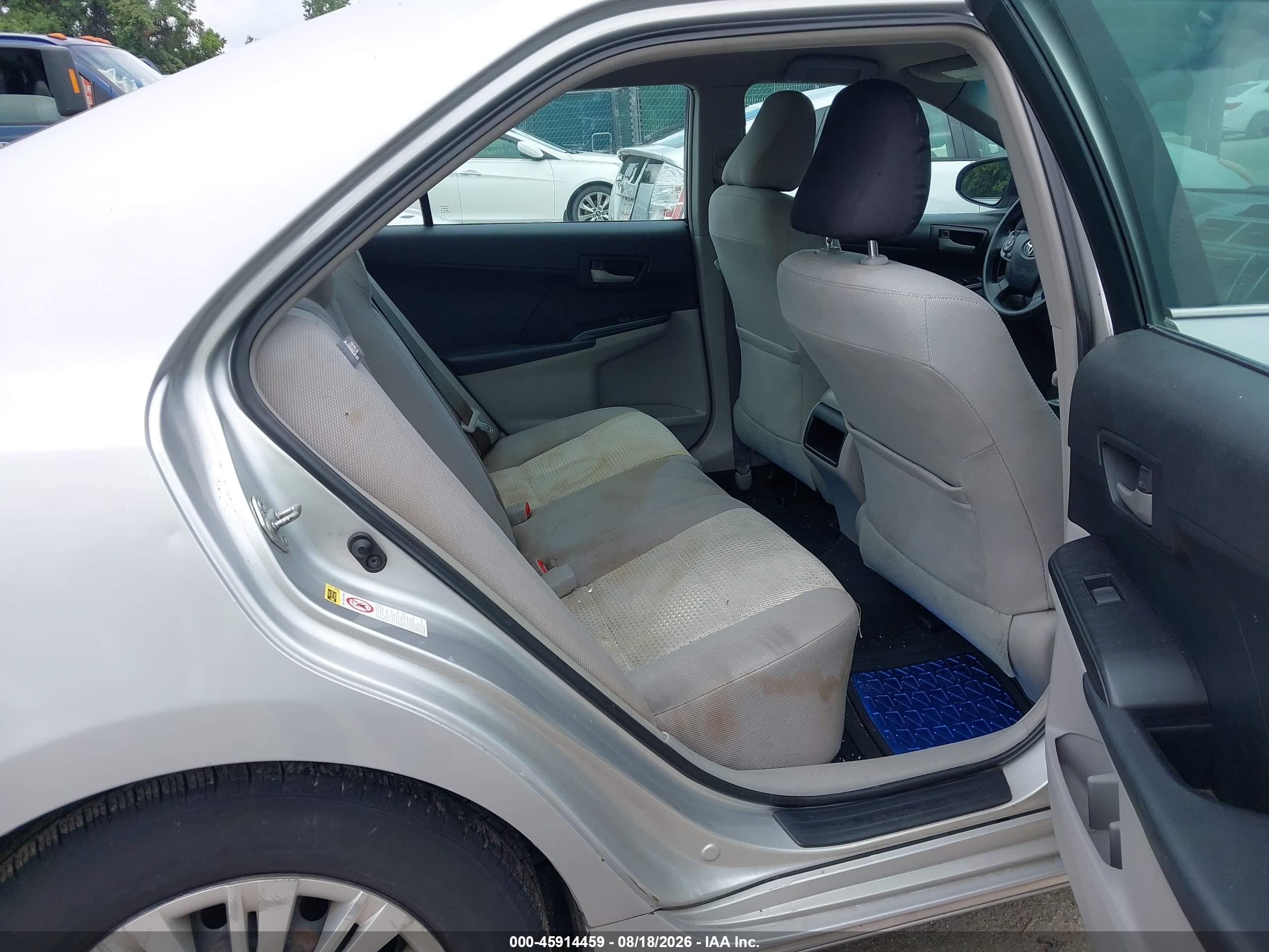 2012 Toyota Camry Le Silver vin: 4T1BF1FK5CU092317