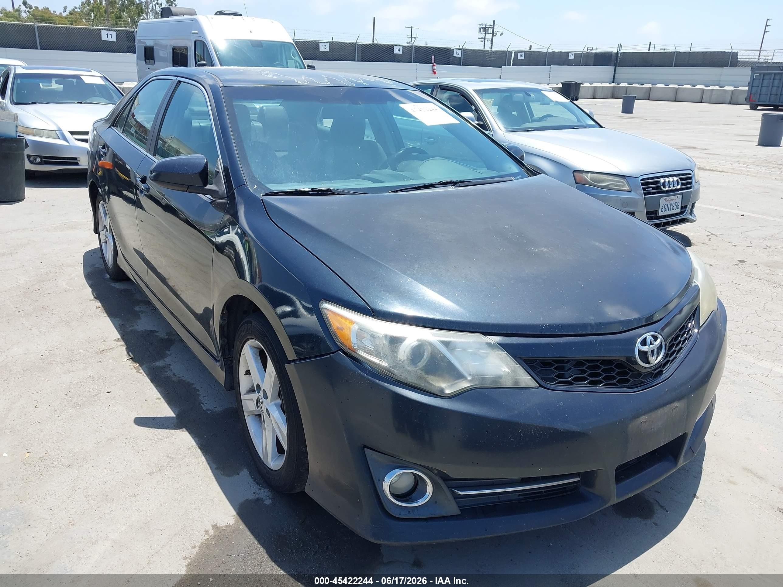 2012 Toyota Camry Se Black vin: 4T1BF1FK5CU097839