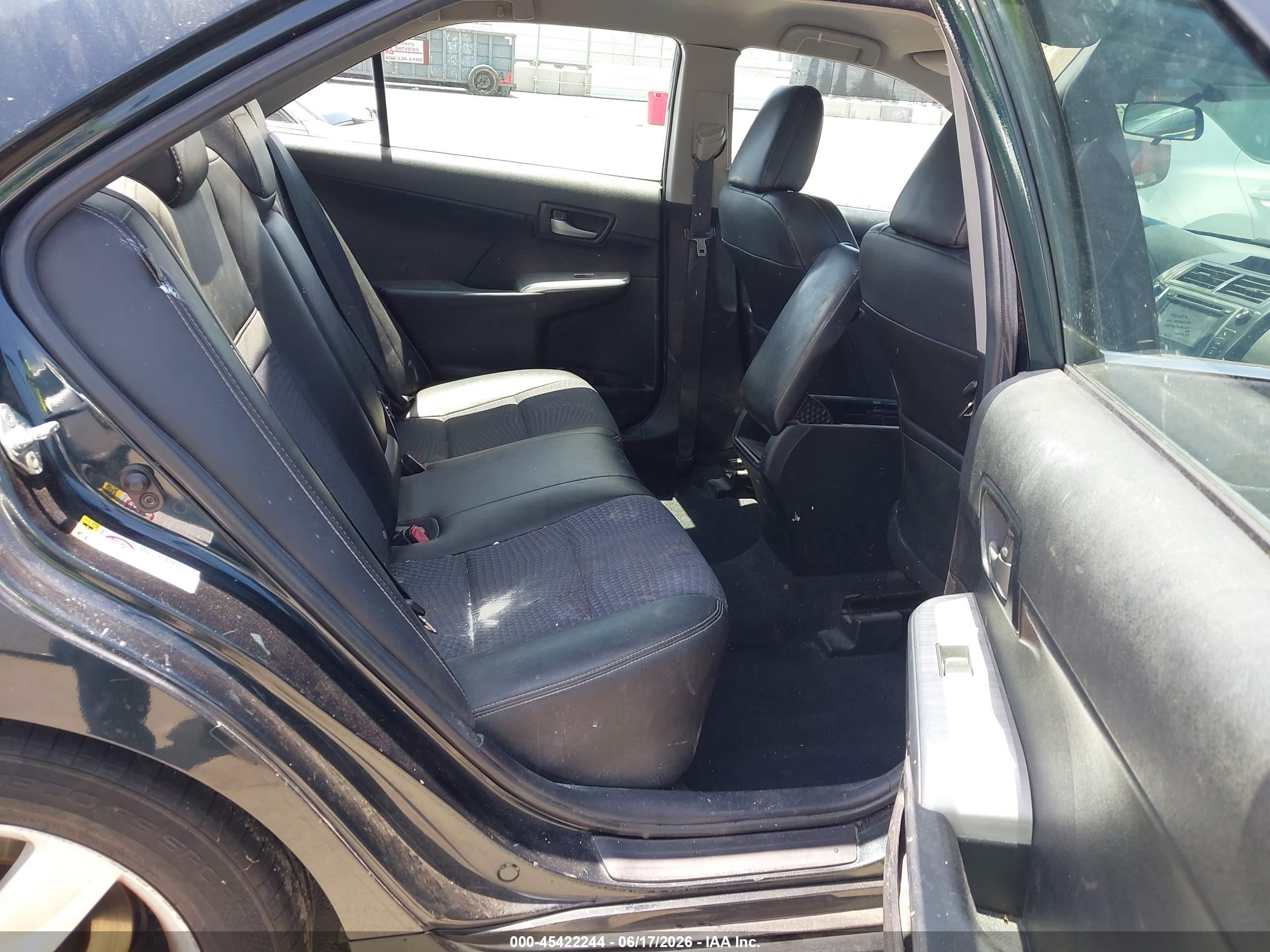 2012 Toyota Camry Se Black vin: 4T1BF1FK5CU097839