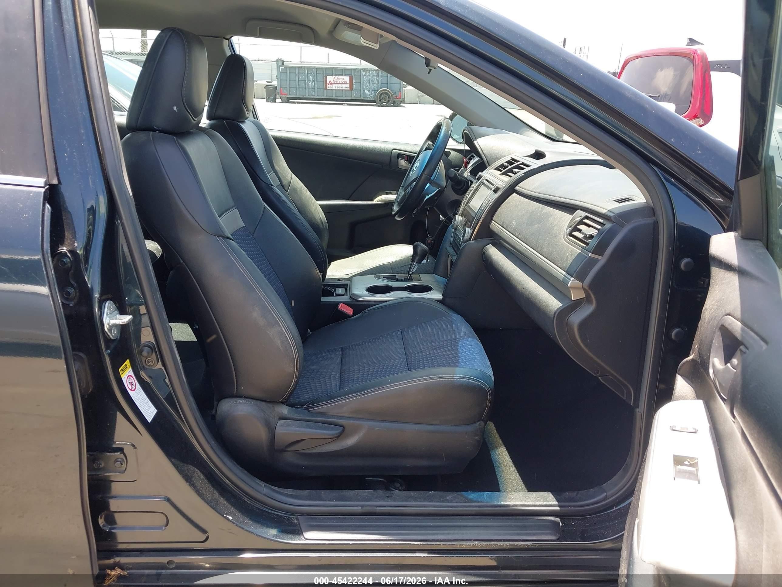 2012 Toyota Camry Se Black vin: 4T1BF1FK5CU097839