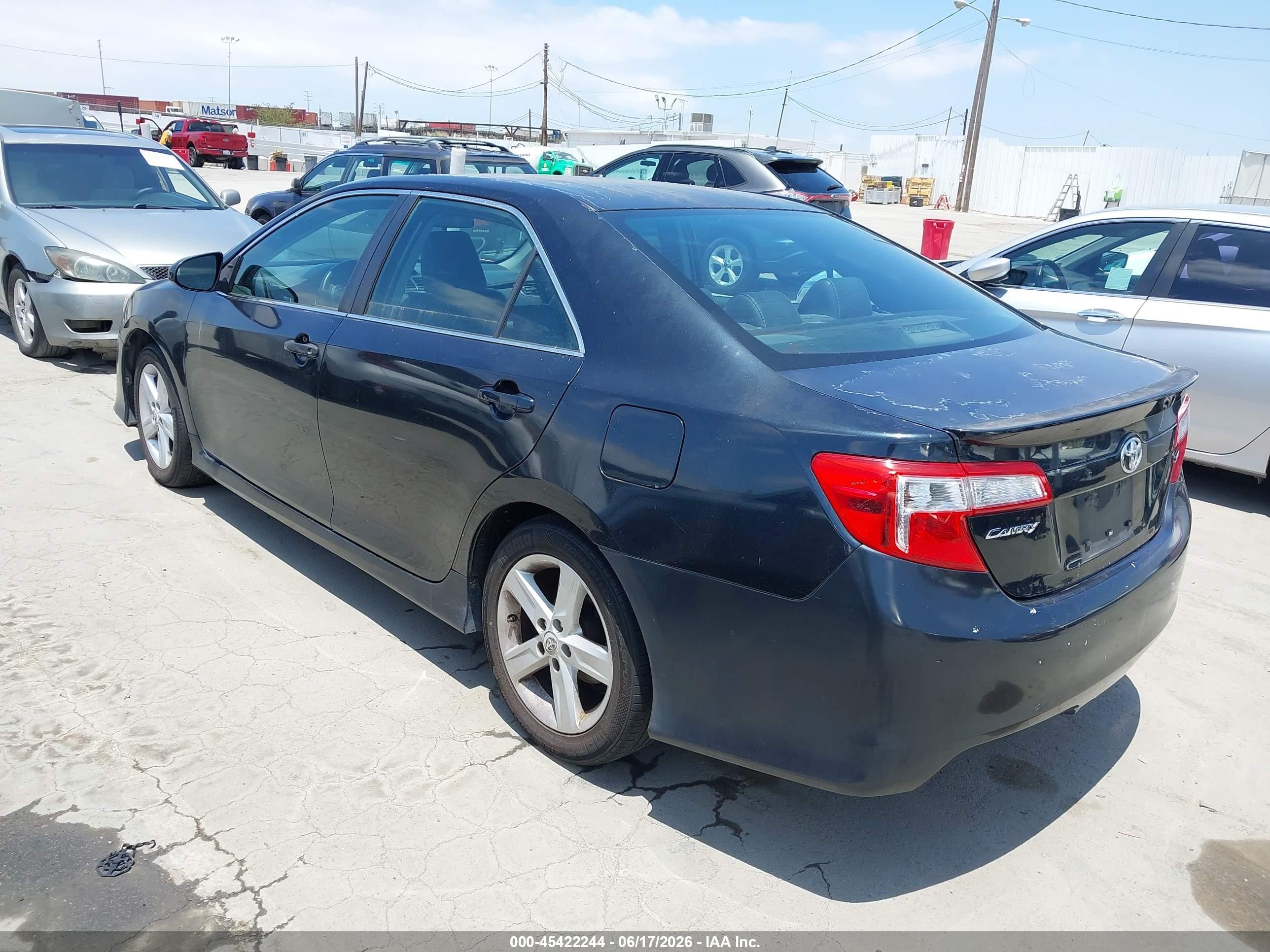 2012 Toyota Camry Se Black vin: 4T1BF1FK5CU097839