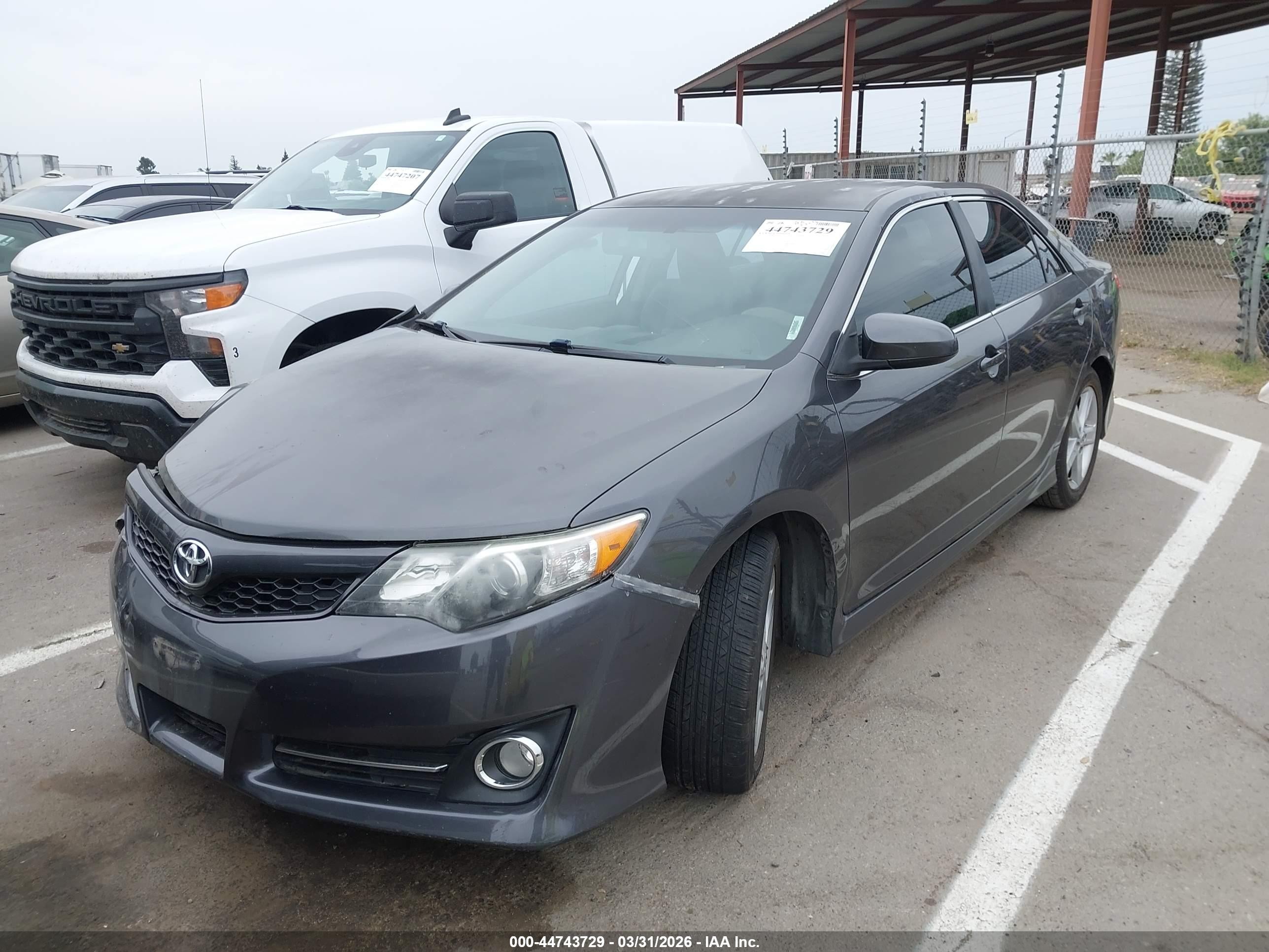 2012 Toyota Camry Se Gray vin: 4T1BF1FK5CU107981