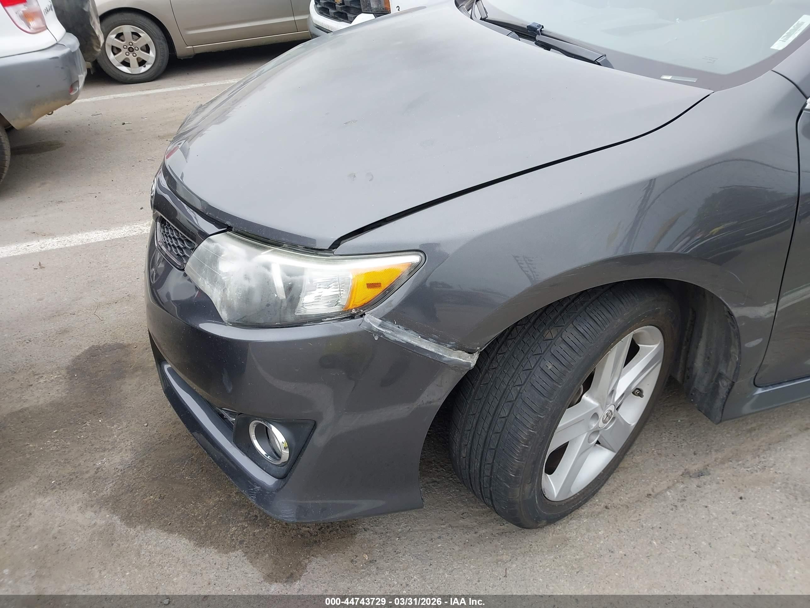 2012 Toyota Camry Se Gray vin: 4T1BF1FK5CU107981