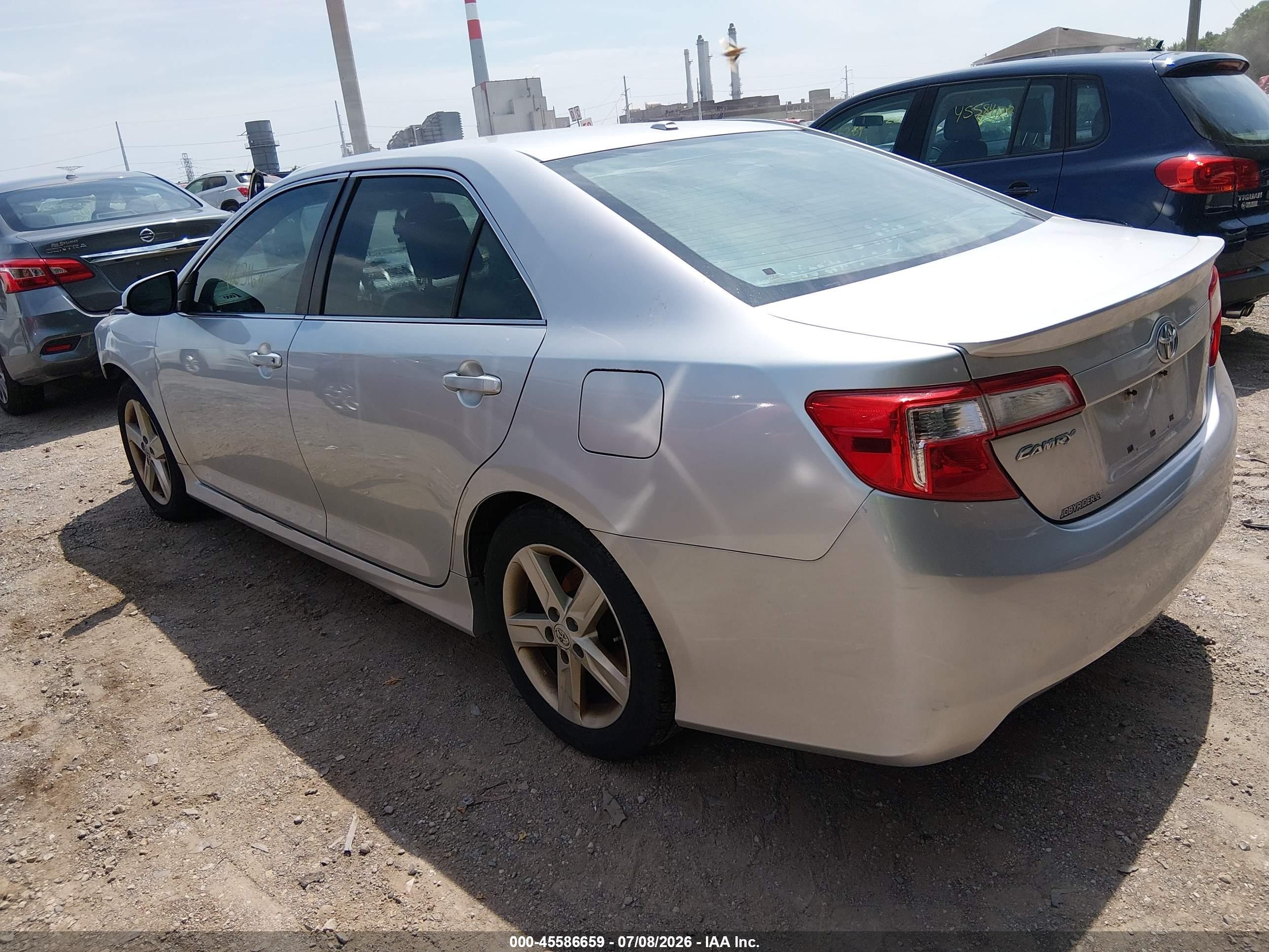 2012 Toyota Camry Se Silver vin: 4T1BF1FK5CU112775