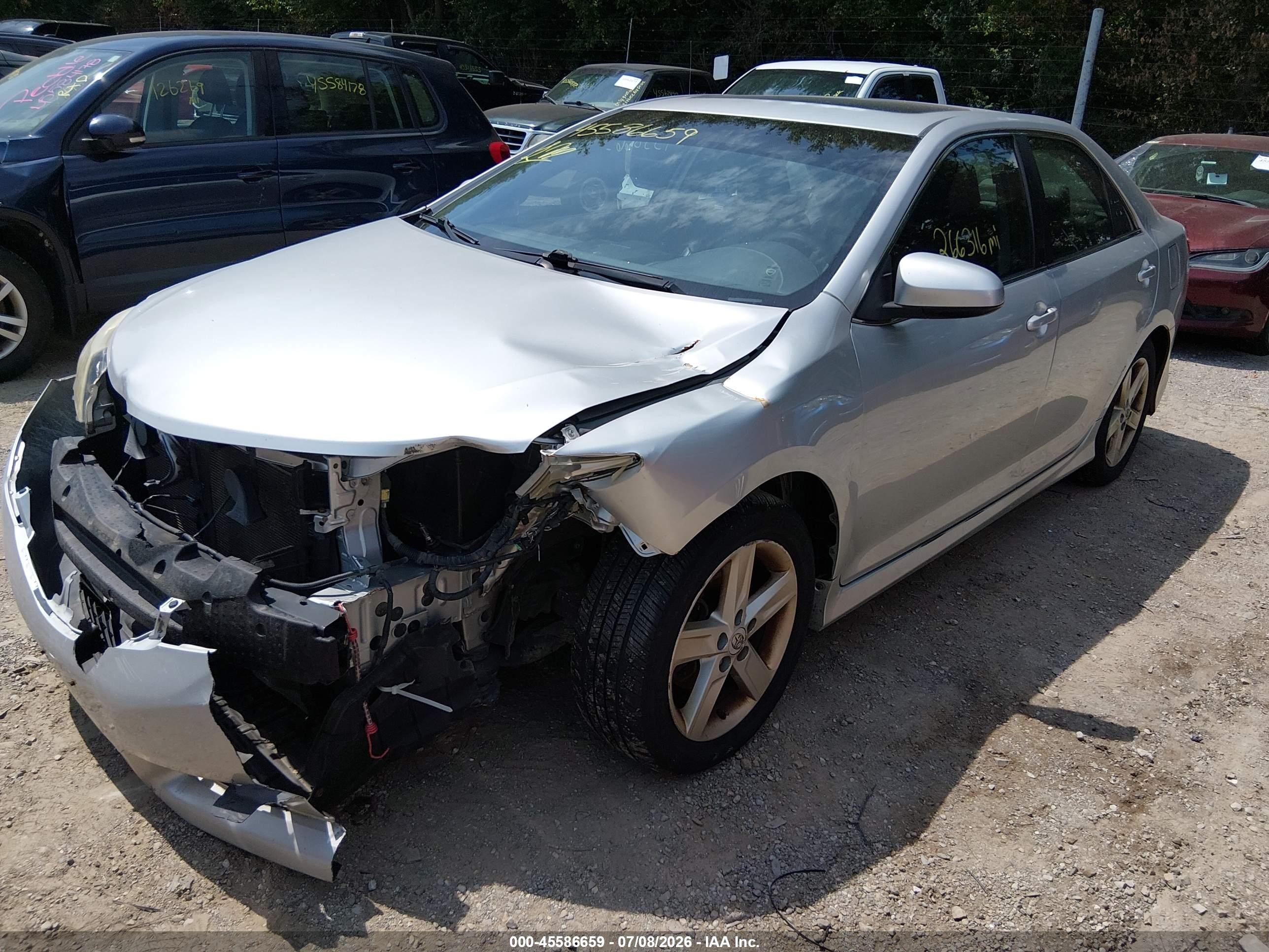 2012 Toyota Camry Se Silver vin: 4T1BF1FK5CU112775