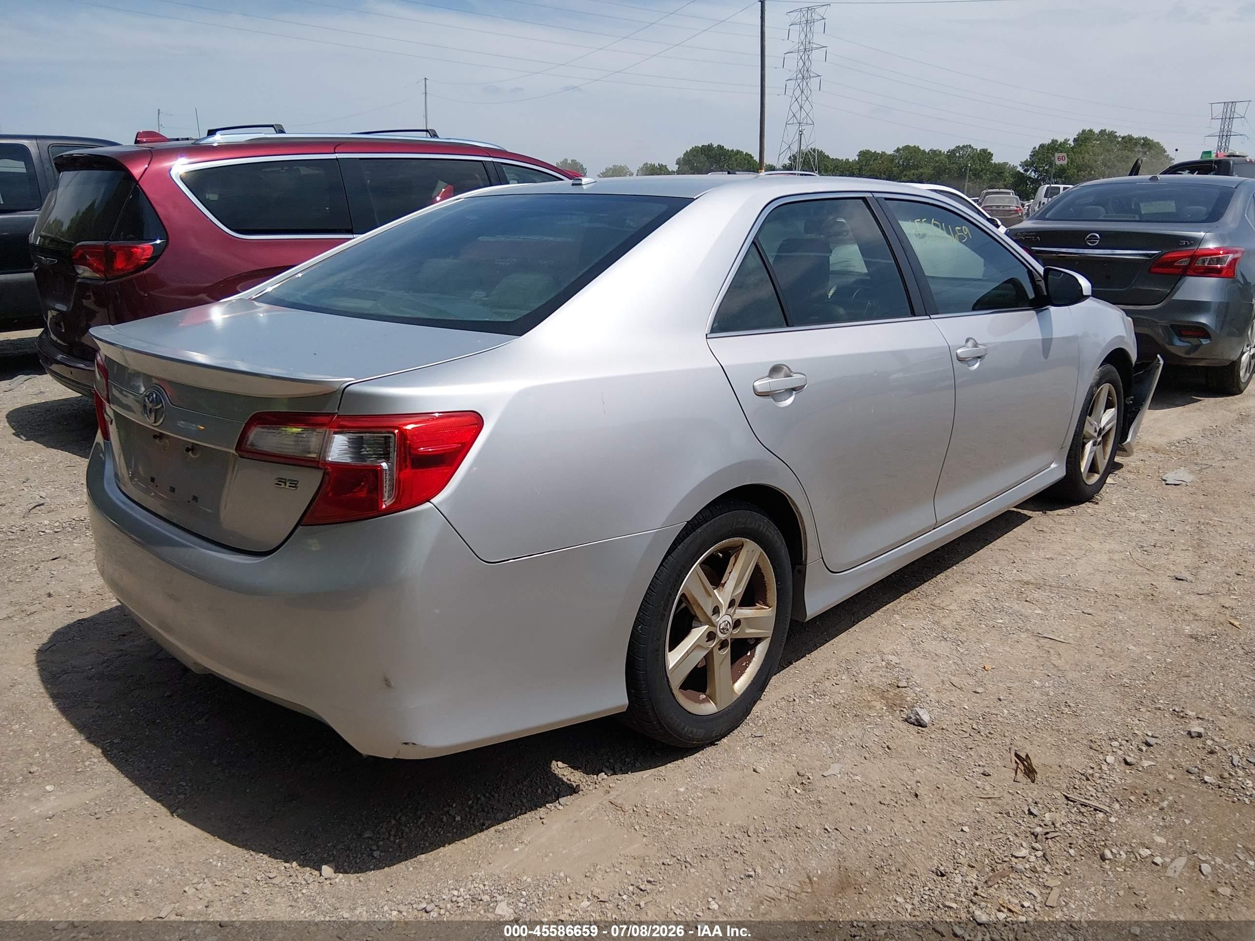2012 Toyota Camry Se Silver vin: 4T1BF1FK5CU112775