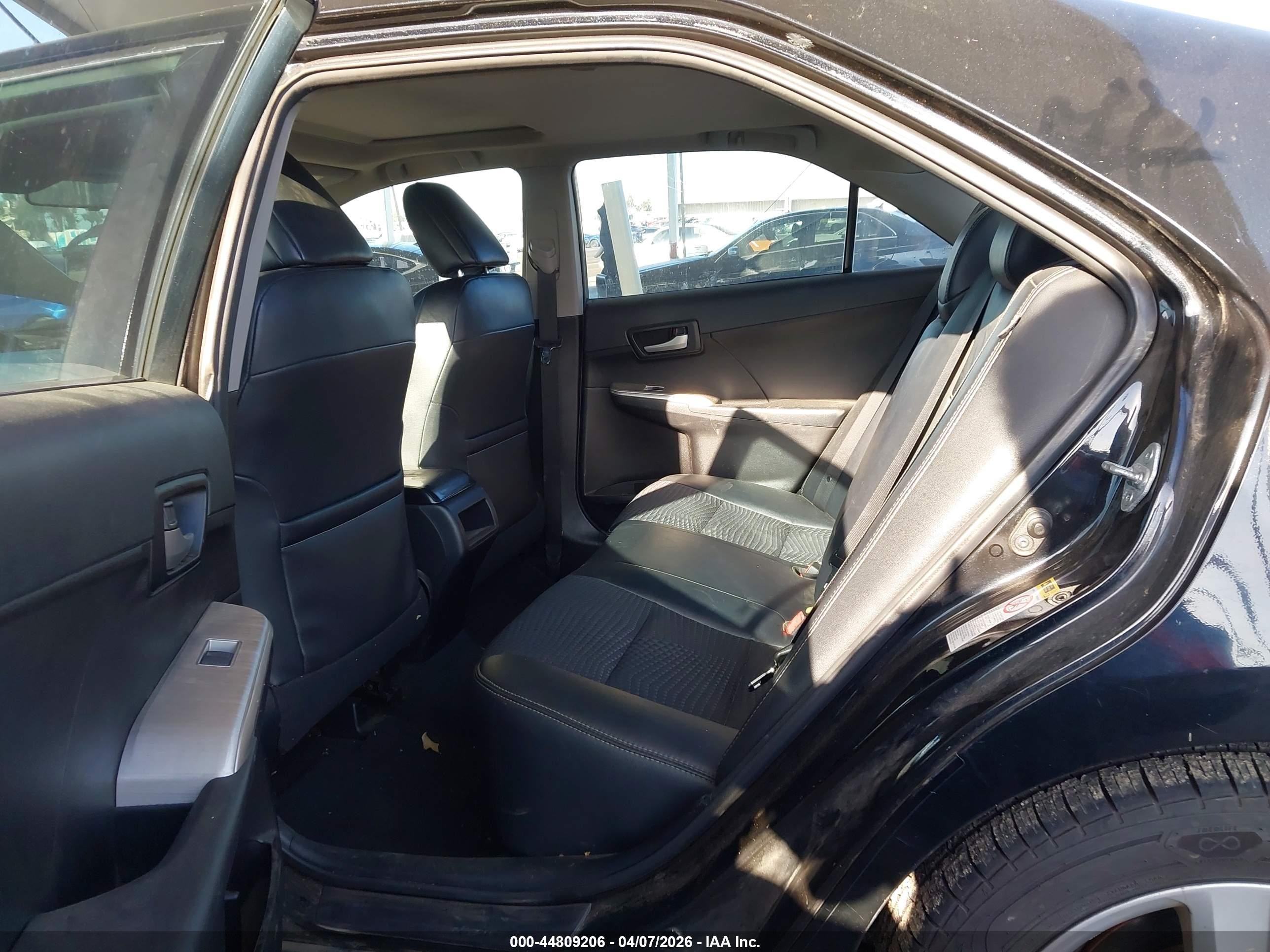 2012 Toyota Camry Se Черный vin: 4T1BF1FK5CU124019