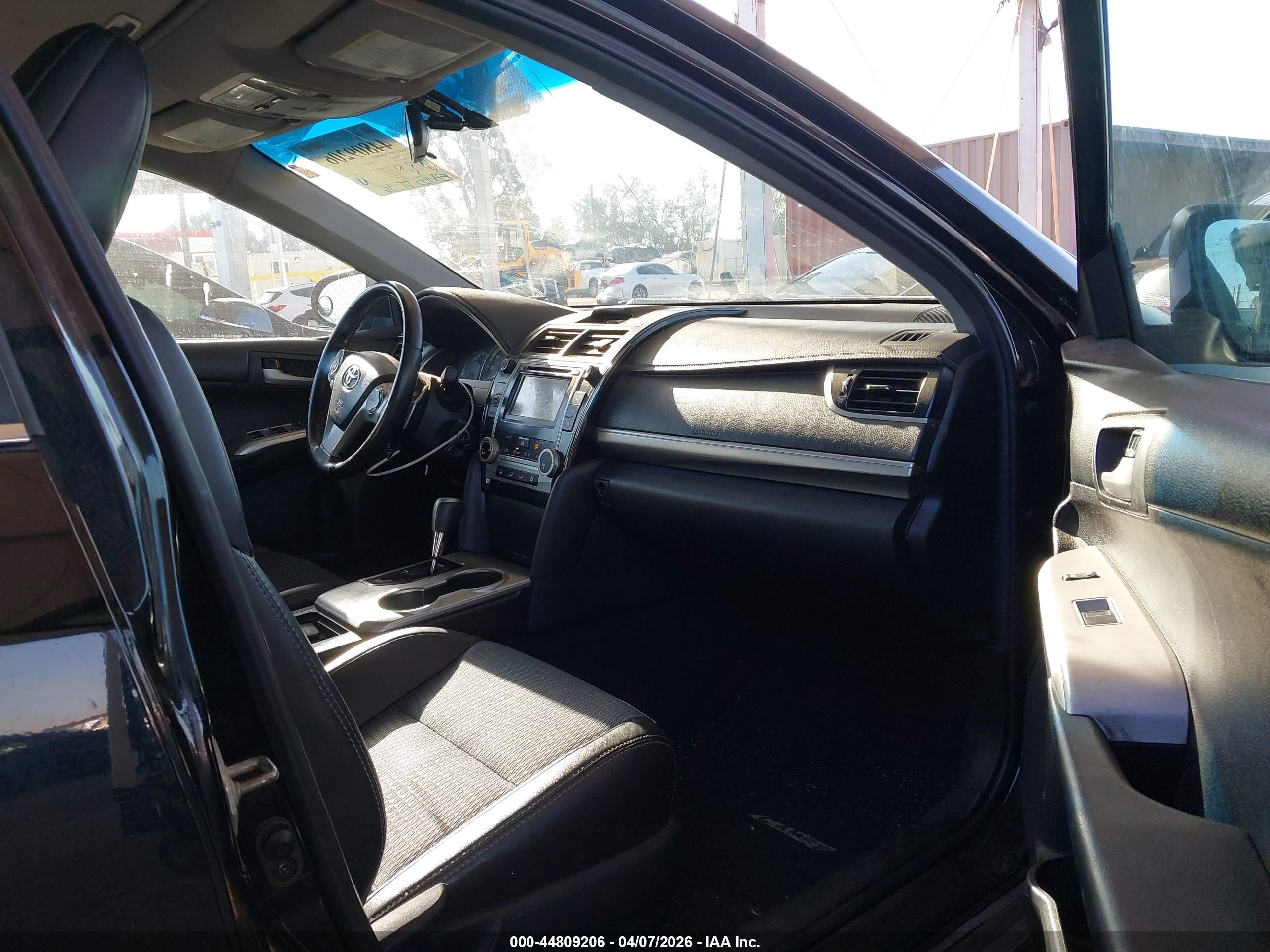 2012 Toyota Camry Se Черный vin: 4T1BF1FK5CU124019