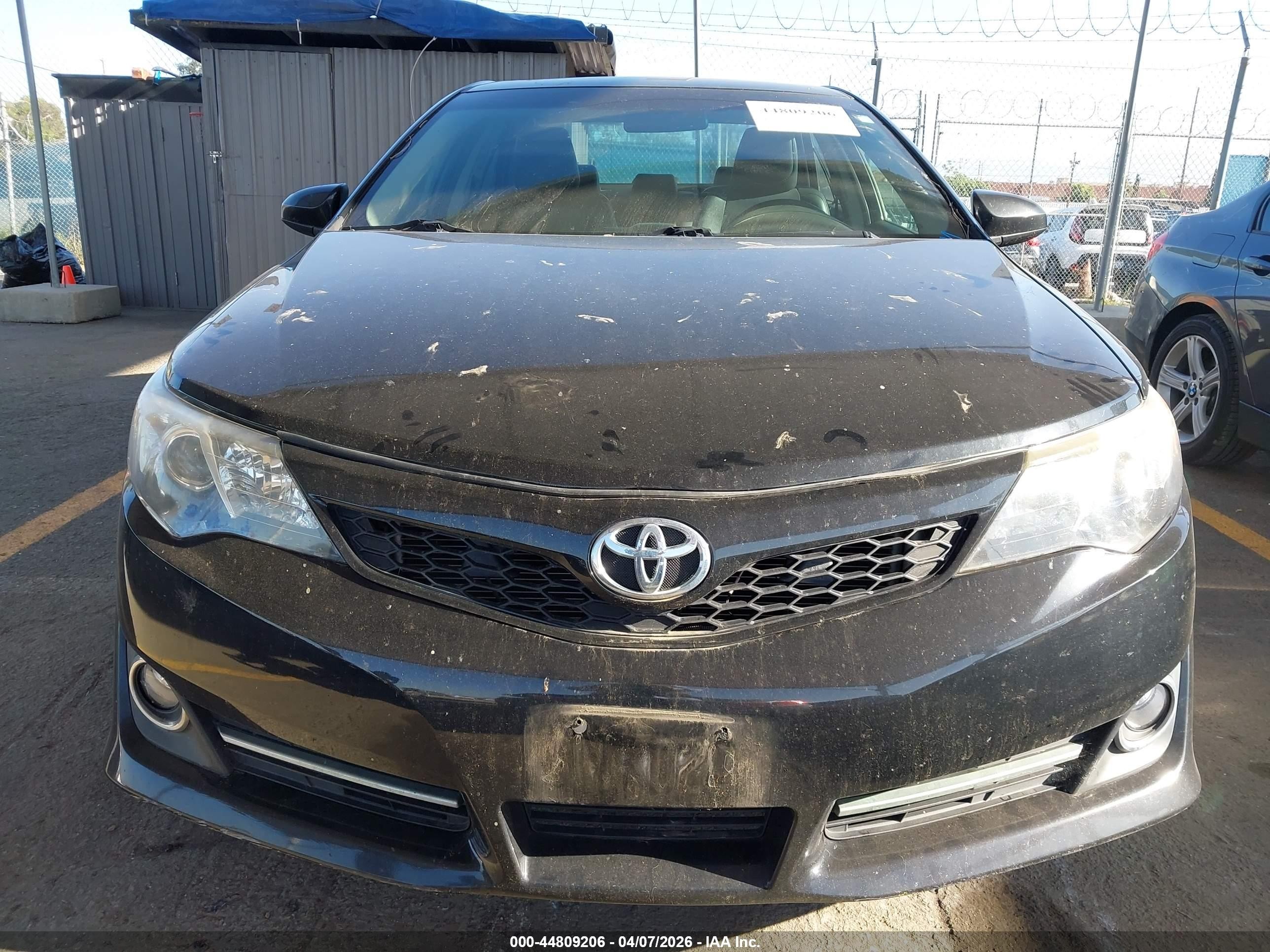2012 Toyota Camry Se Черный vin: 4T1BF1FK5CU124019