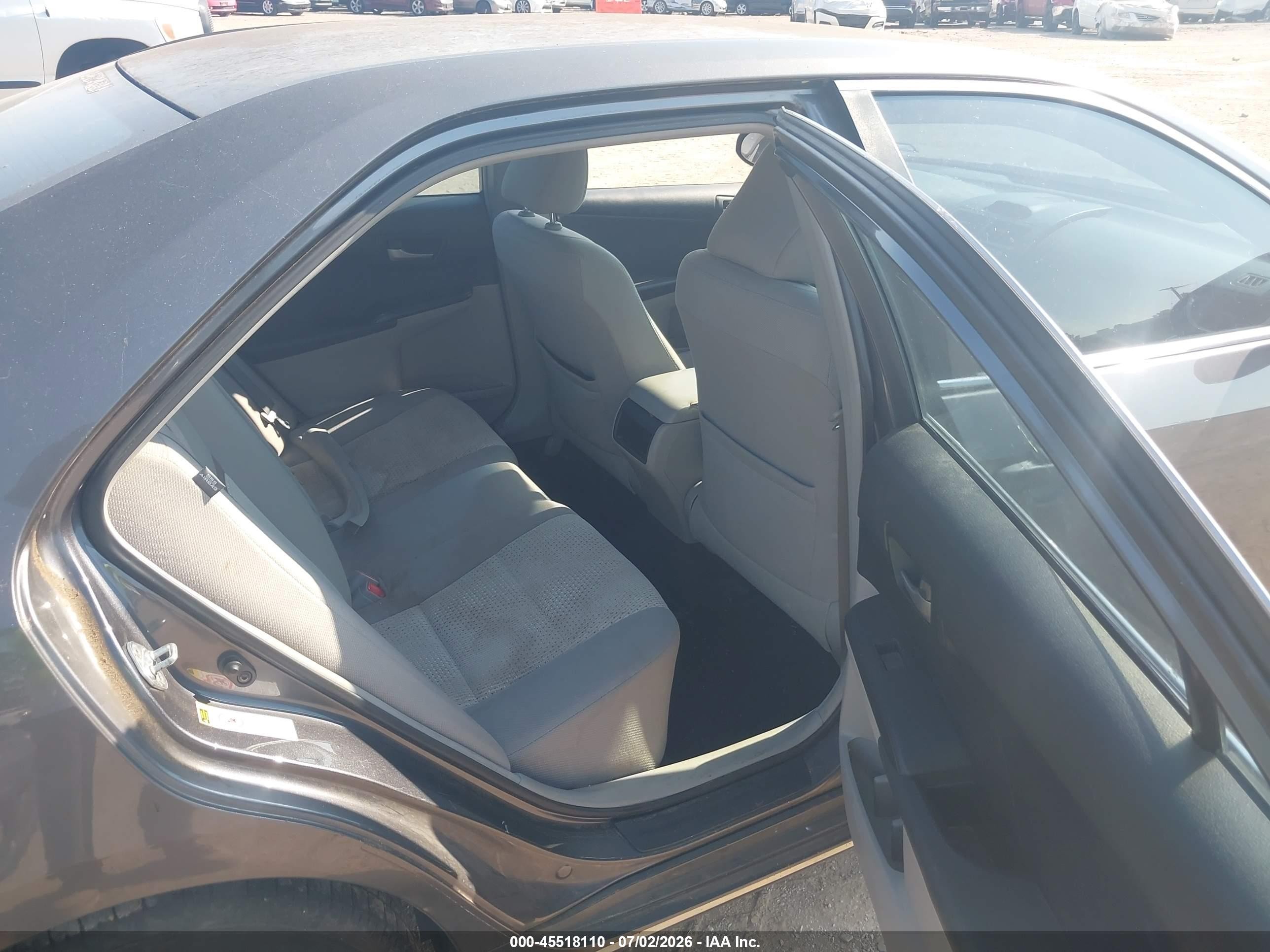 2012 Toyota Camry Le Gray vin: 4T1BF1FK5CU128166