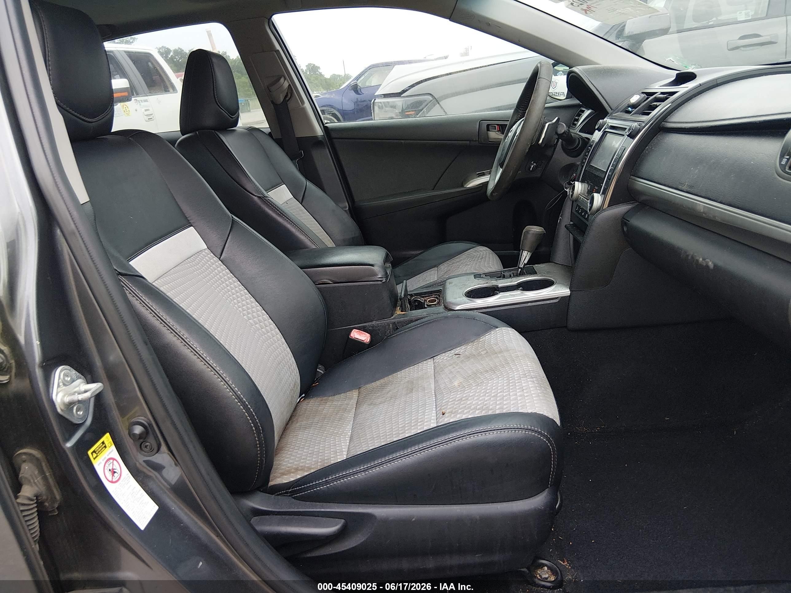 2012 Toyota Camry Se Gray vin: 4T1BF1FK5CU128748