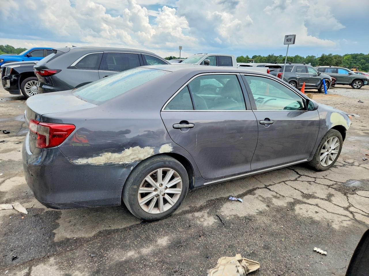 2012 Toyota Camry Xle Серый vin: 4T1BF1FK5CU151771