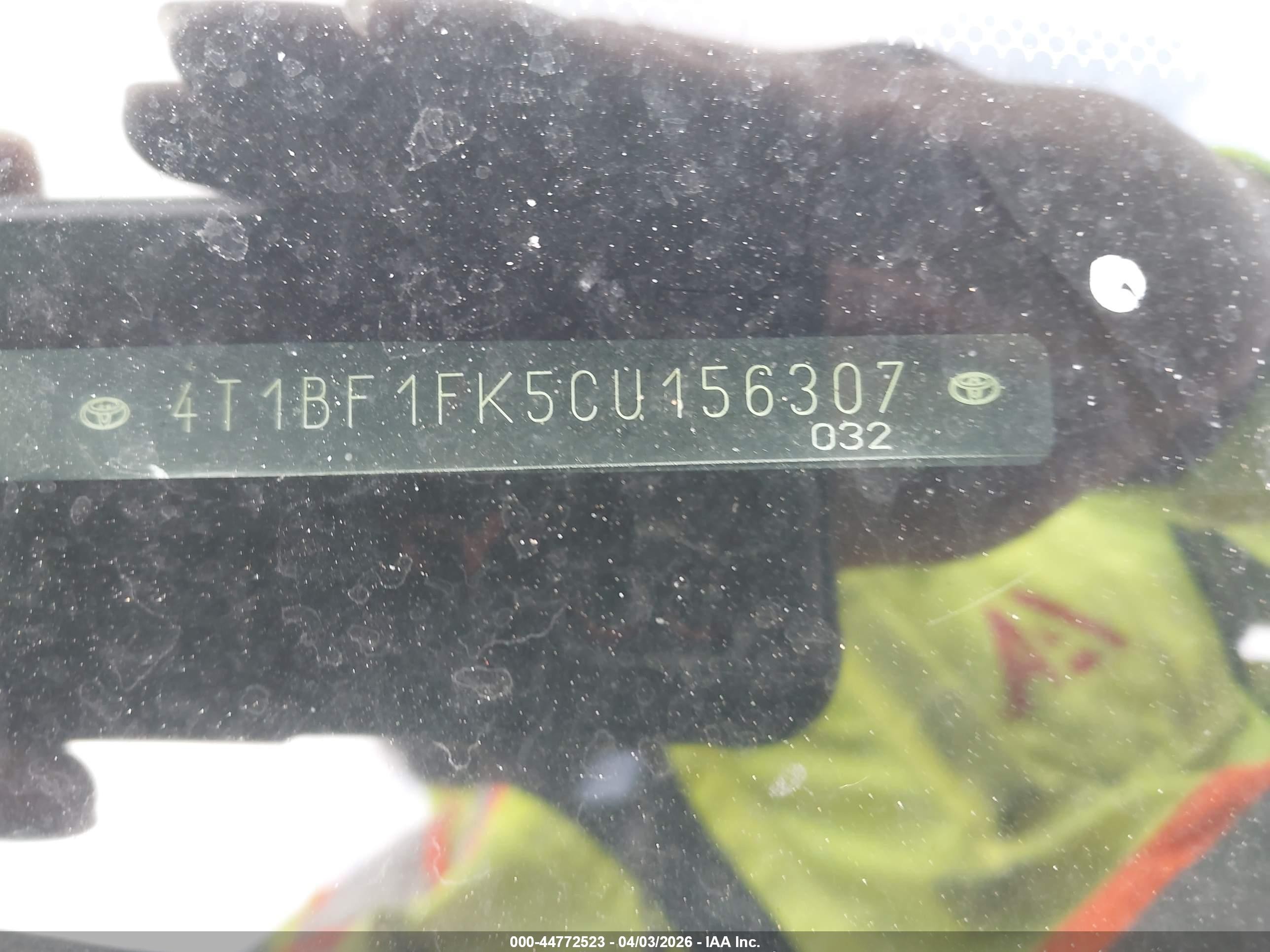 2012 Toyota Camry Se Limited Edition Черный vin: 4T1BF1FK5CU156307