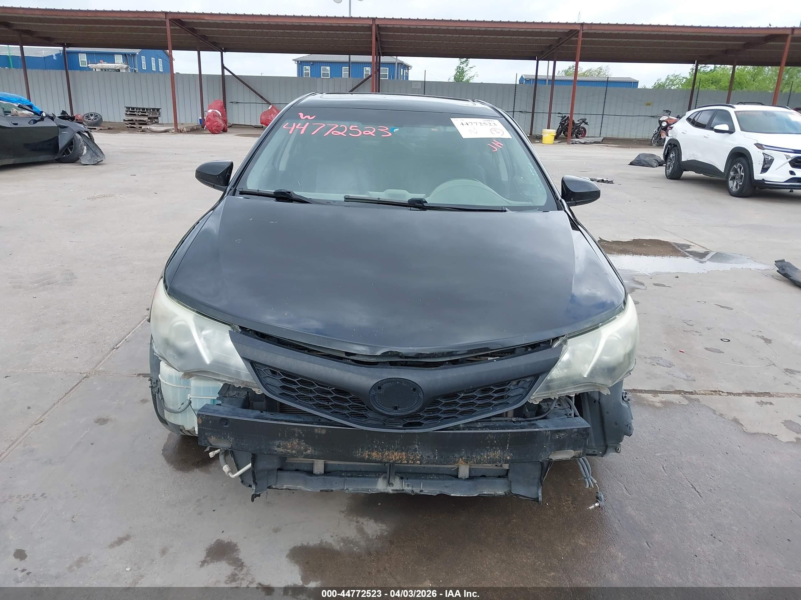 2012 Toyota Camry Se Limited Edition Черный vin: 4T1BF1FK5CU156307