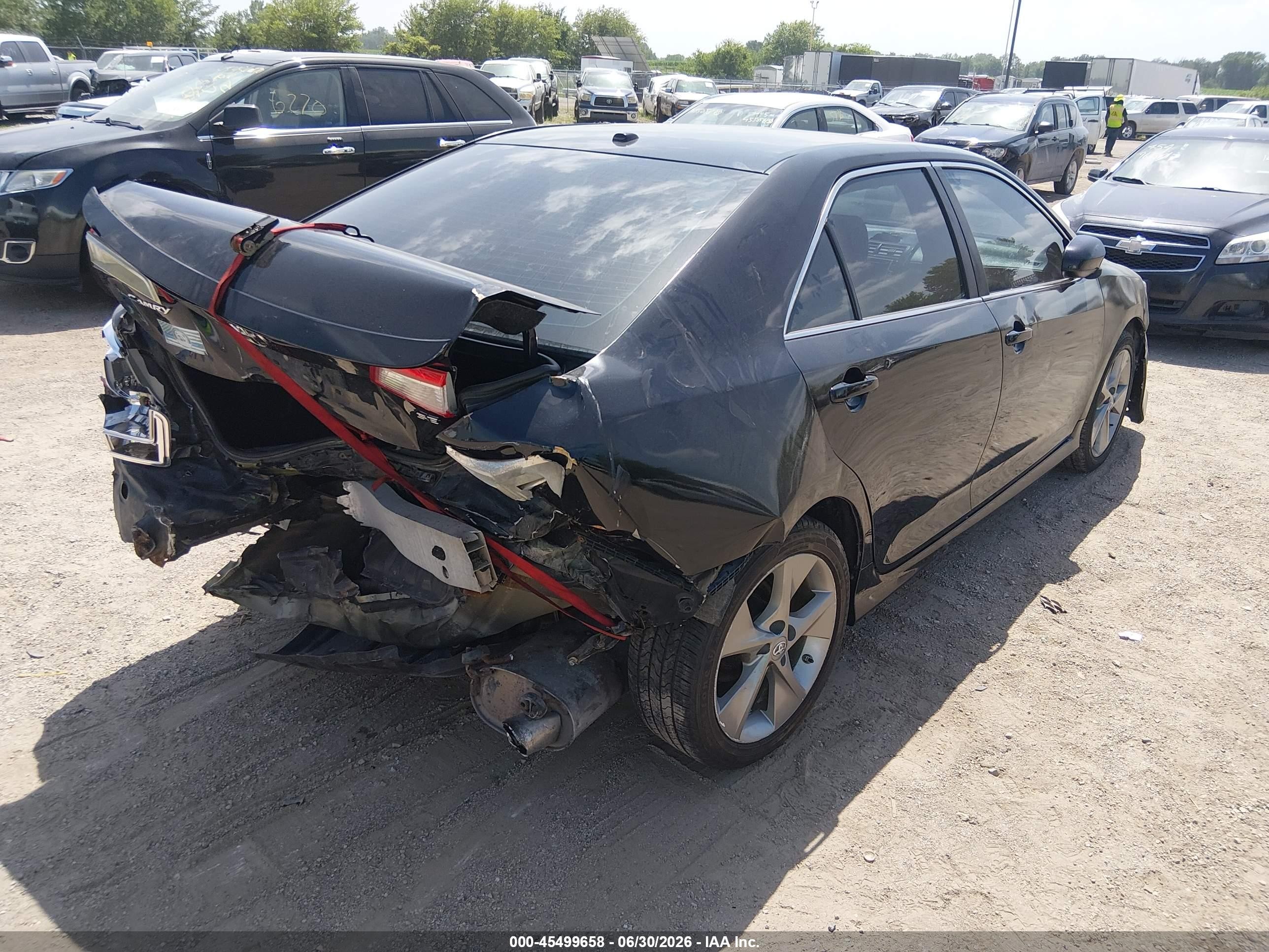 2012 Toyota Camry Se Limited Edition Black vin: 4T1BF1FK5CU162303