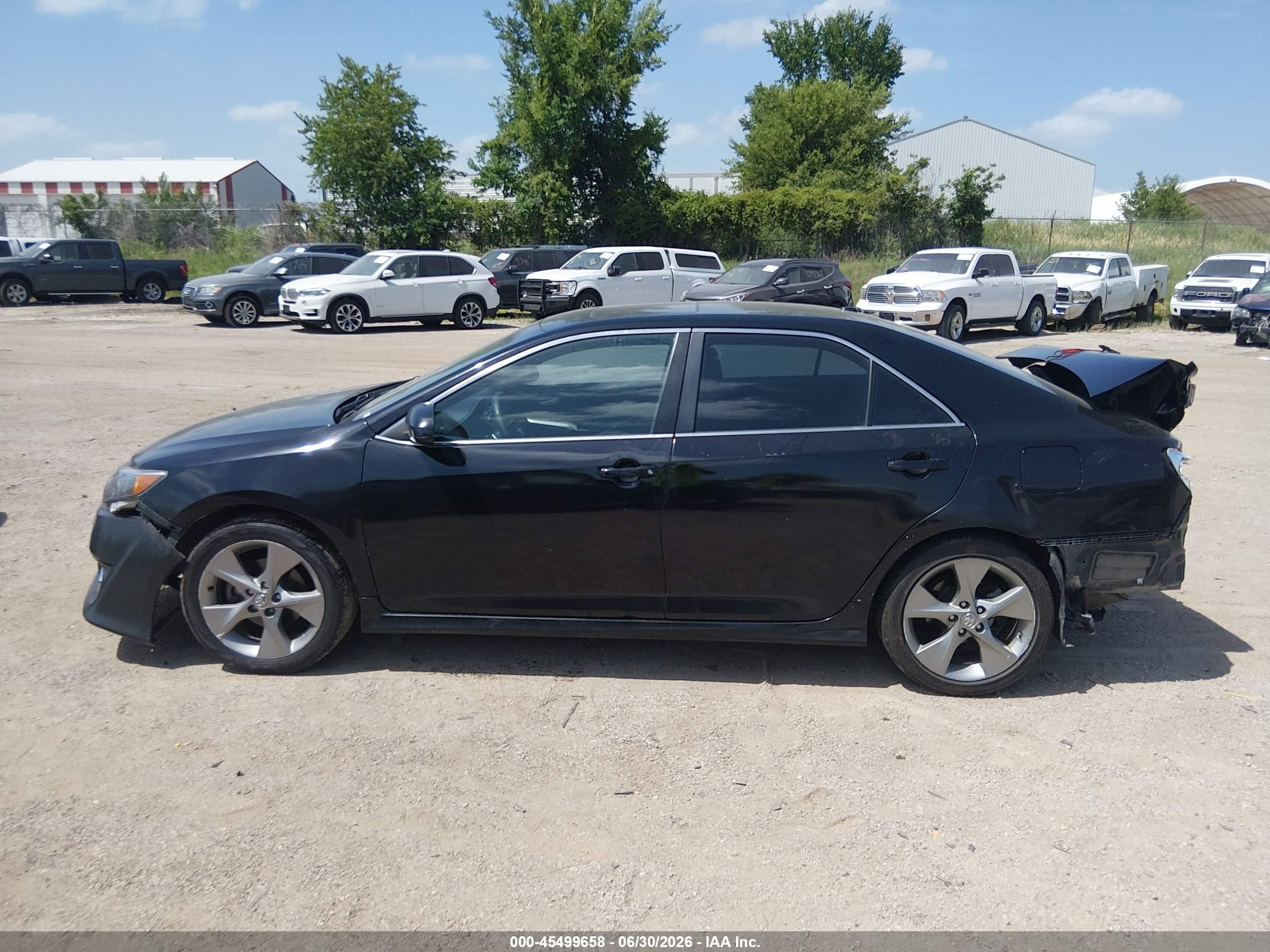 2012 Toyota Camry Se Limited Edition Black vin: 4T1BF1FK5CU162303