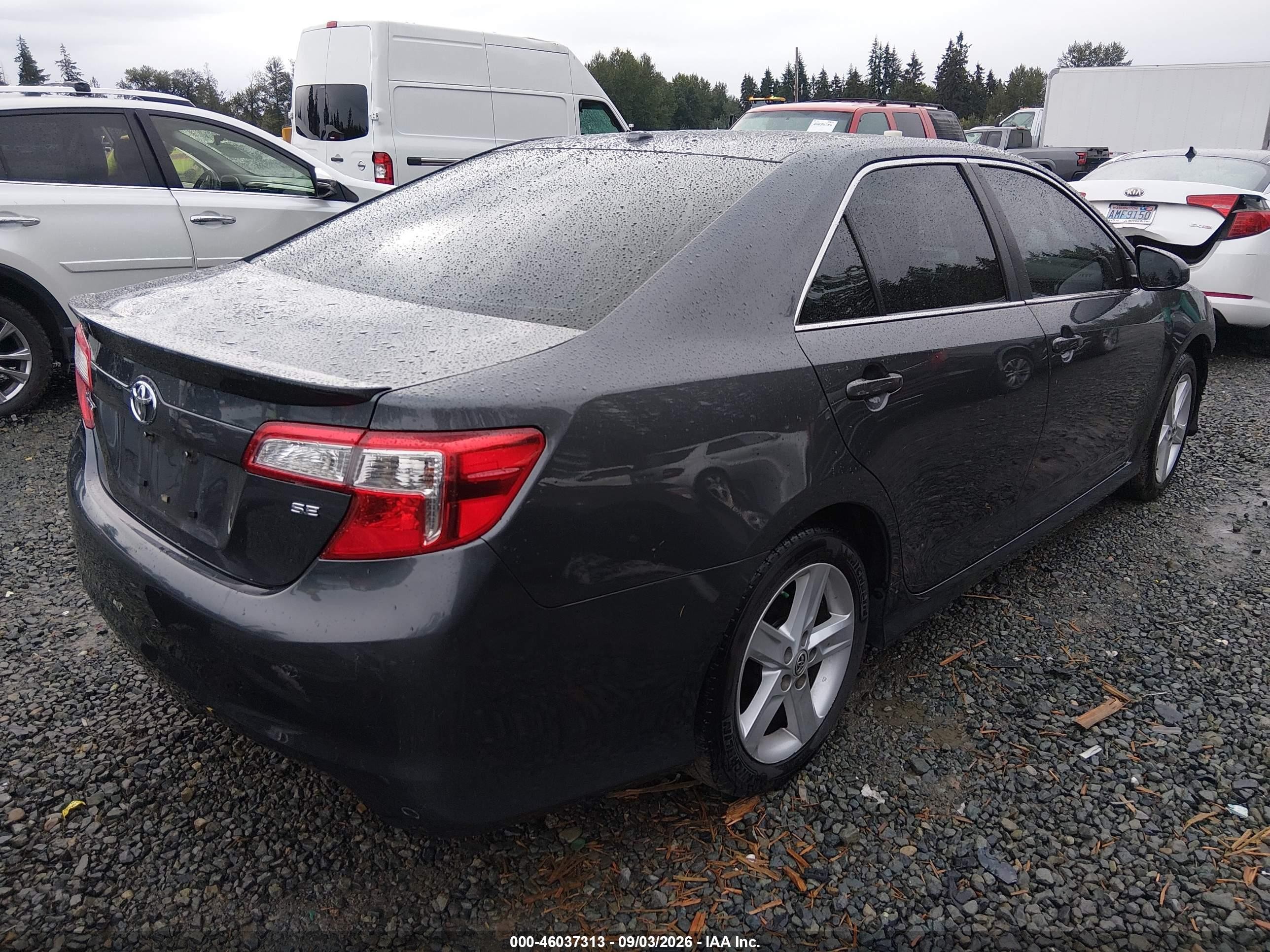 2012 Toyota Camry Se Gray vin: 4T1BF1FK5CU170711