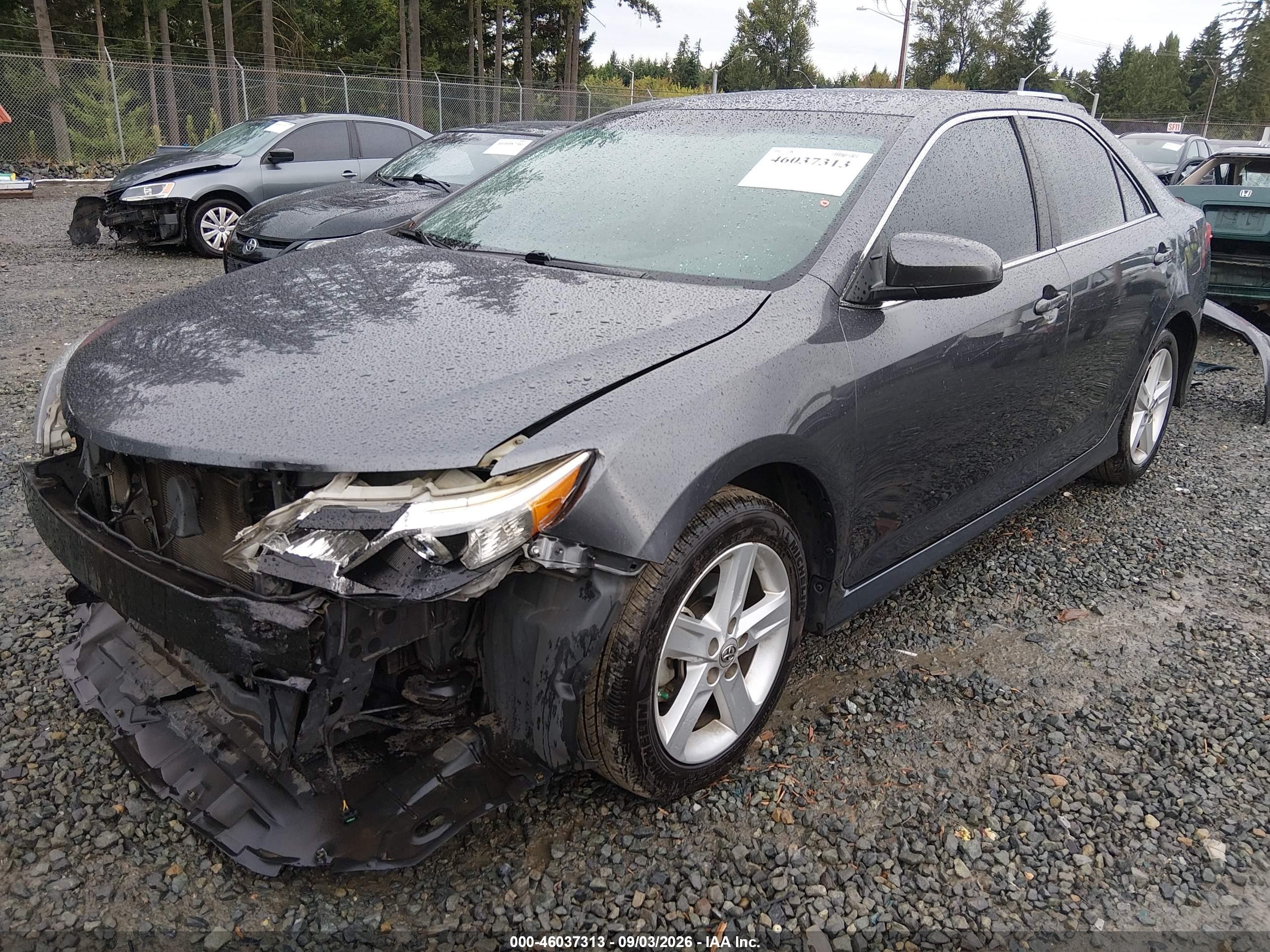 2012 Toyota Camry Se Gray vin: 4T1BF1FK5CU170711